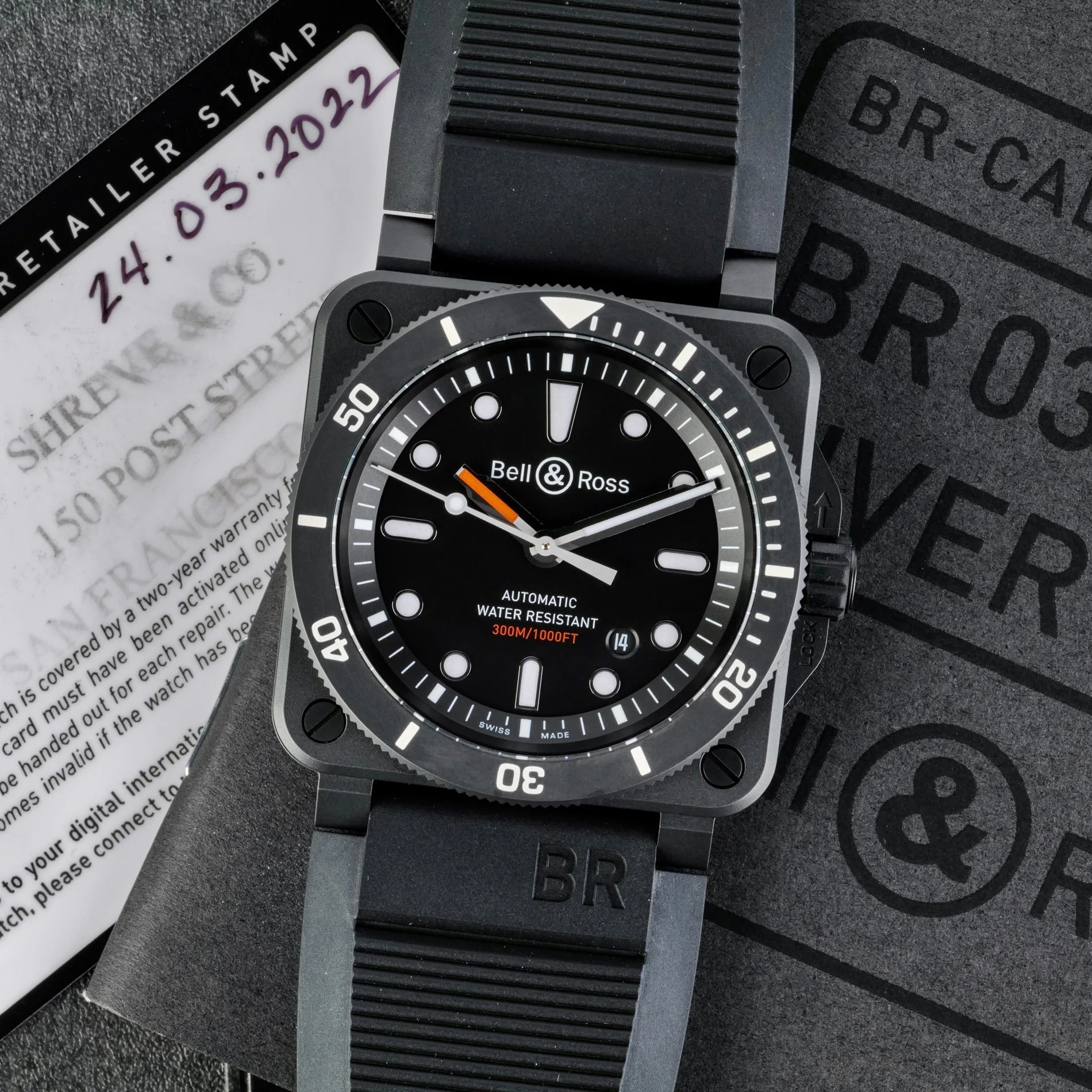 Bell & Ross BR03-92 Diver, Boxed 5SQ-WLA-T8E