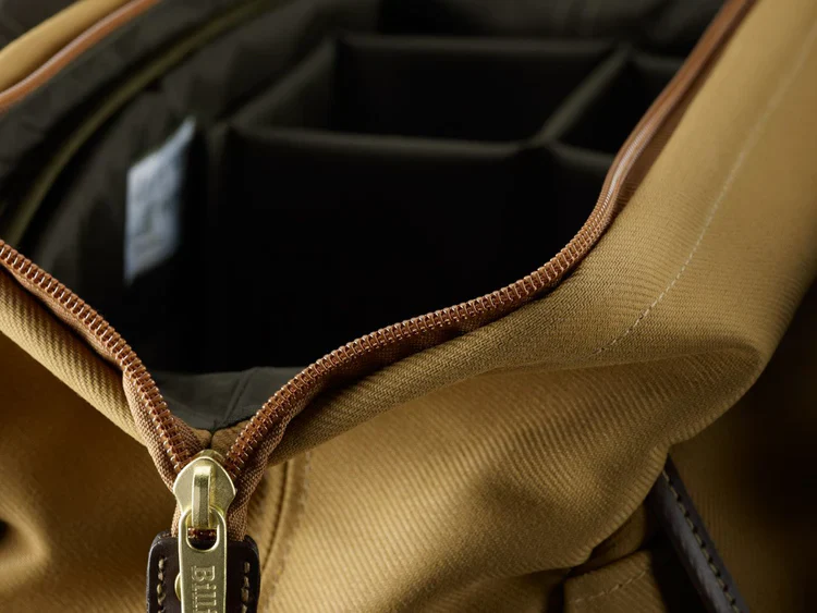 Billingham 307 Khaki Fibrenyte / Chocolate Leather - Image 2