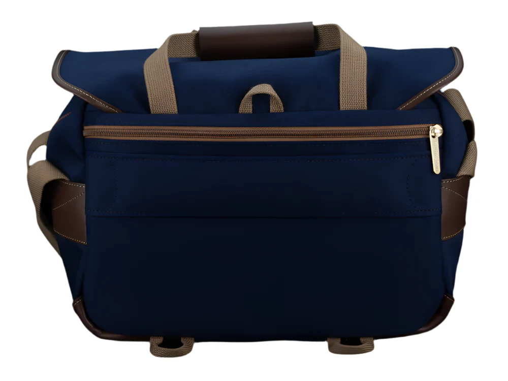 Billingham 335 Mark II Navy Canvas / Chocolate Leather - Image 2