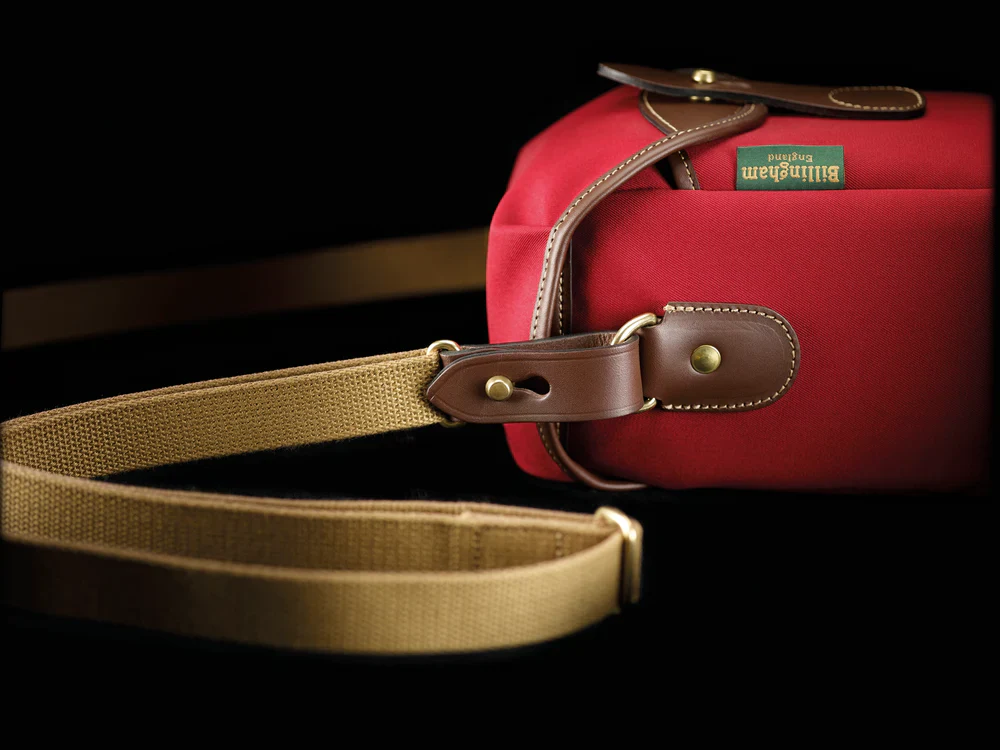 Billingham 72 Bag Burgundy Canvas / Chocolate Leather - Image 3
