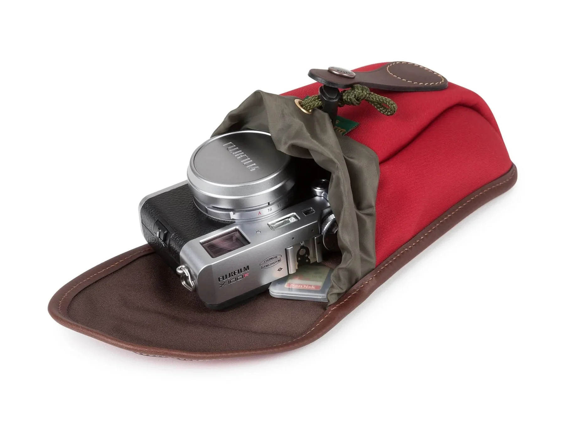 Billingham Hadley Avea 7 Navy Fibrenyte / Chocolate Leather - Image 4