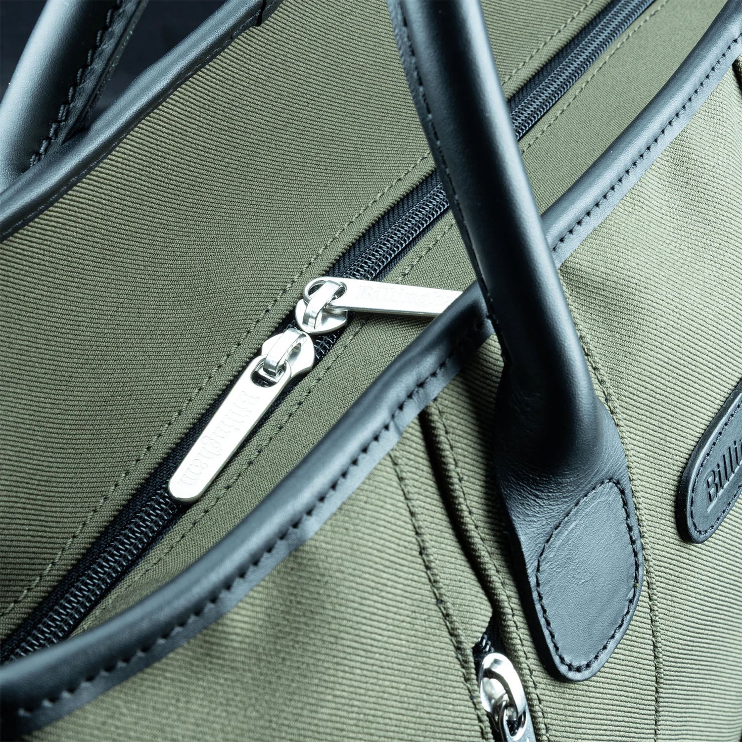 Billingham Best Boy Tote Sage Fibrenyte / Black Leather - Image 12