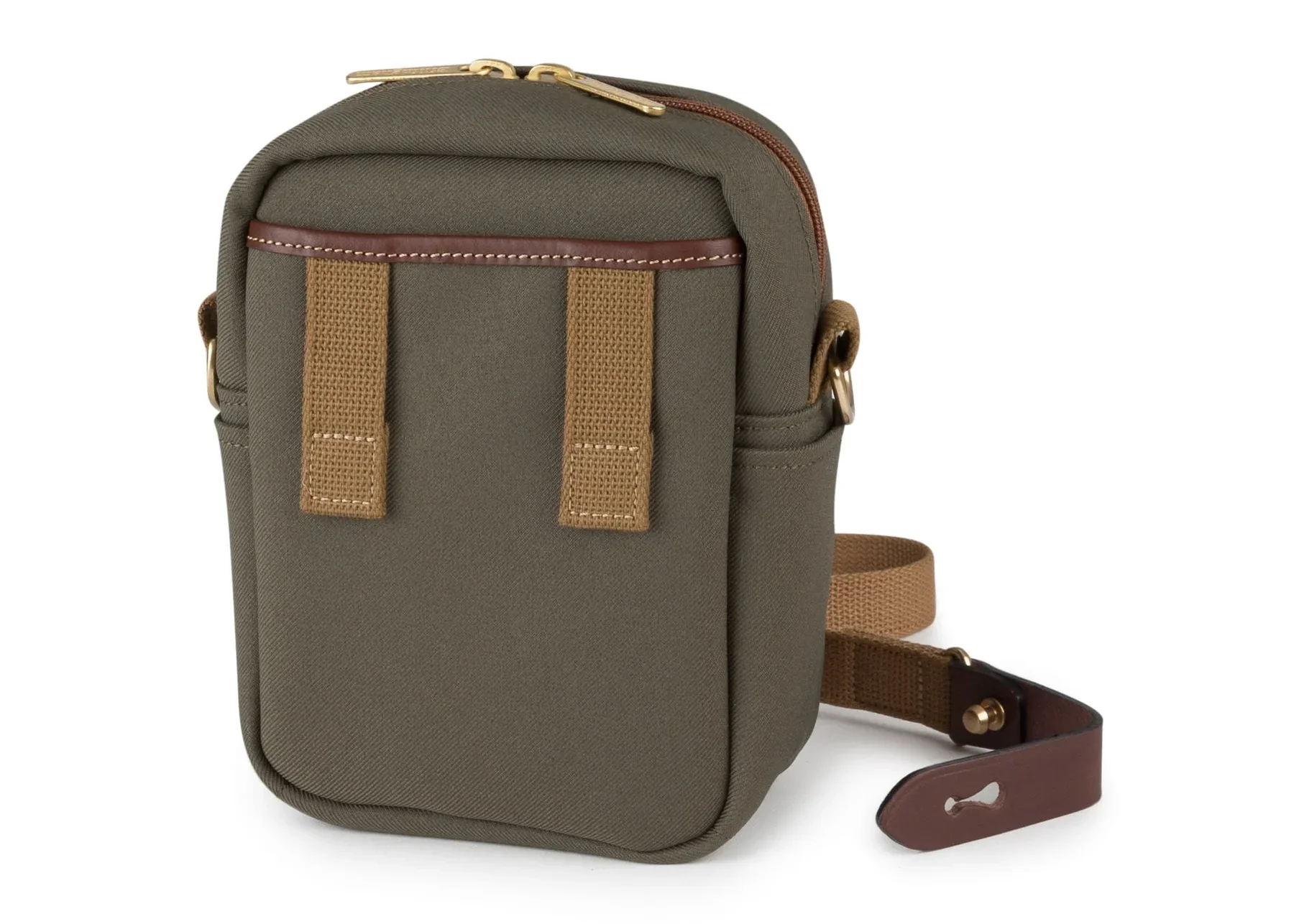 Billingham Compact Stowaway  Sage FibreNyte / Chocolate Leather - Image 2