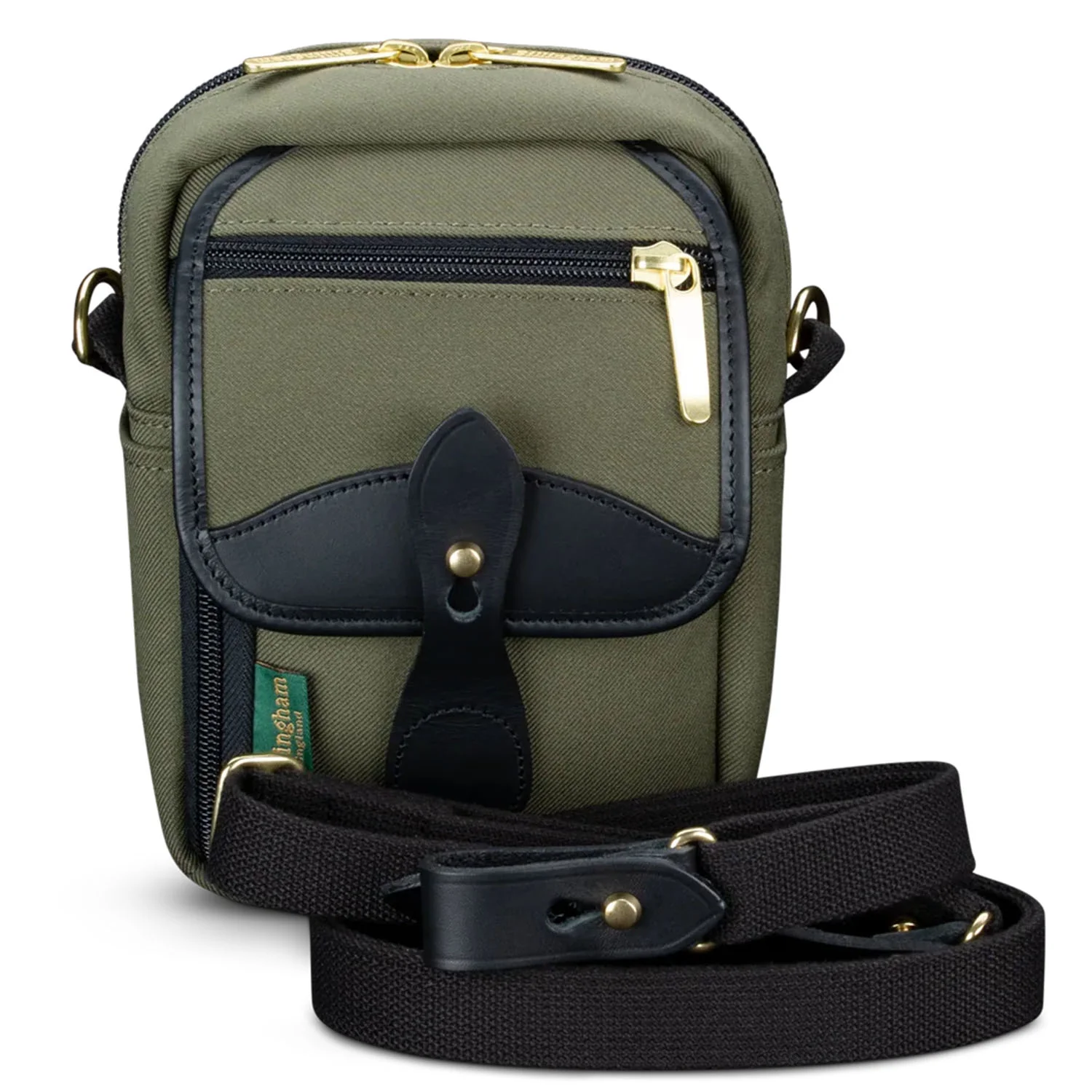 Billingham Compact Stowaway Sage Fibrenyte / Black Leather - Image 2