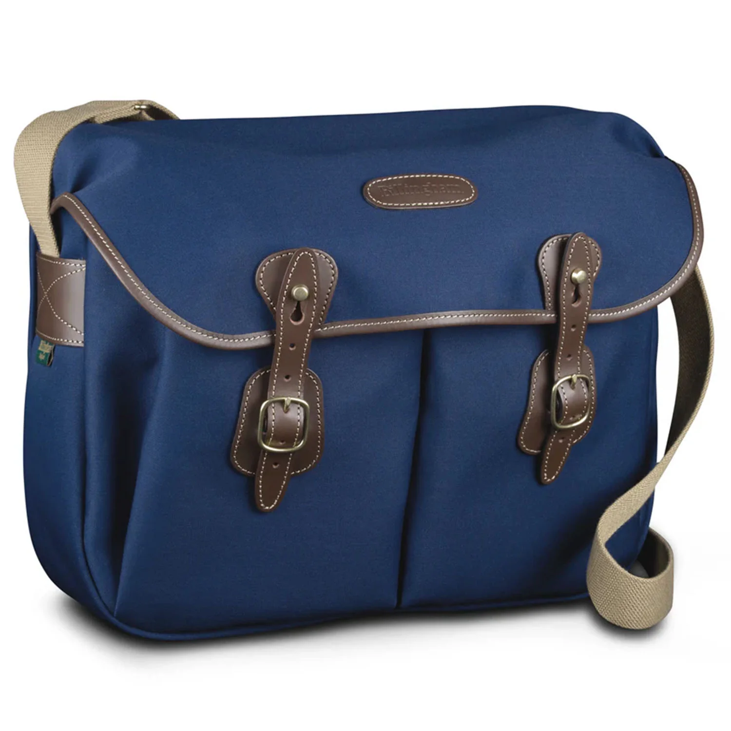 Billingham Hadley Large - Navy Canvas / Chocolate Leather