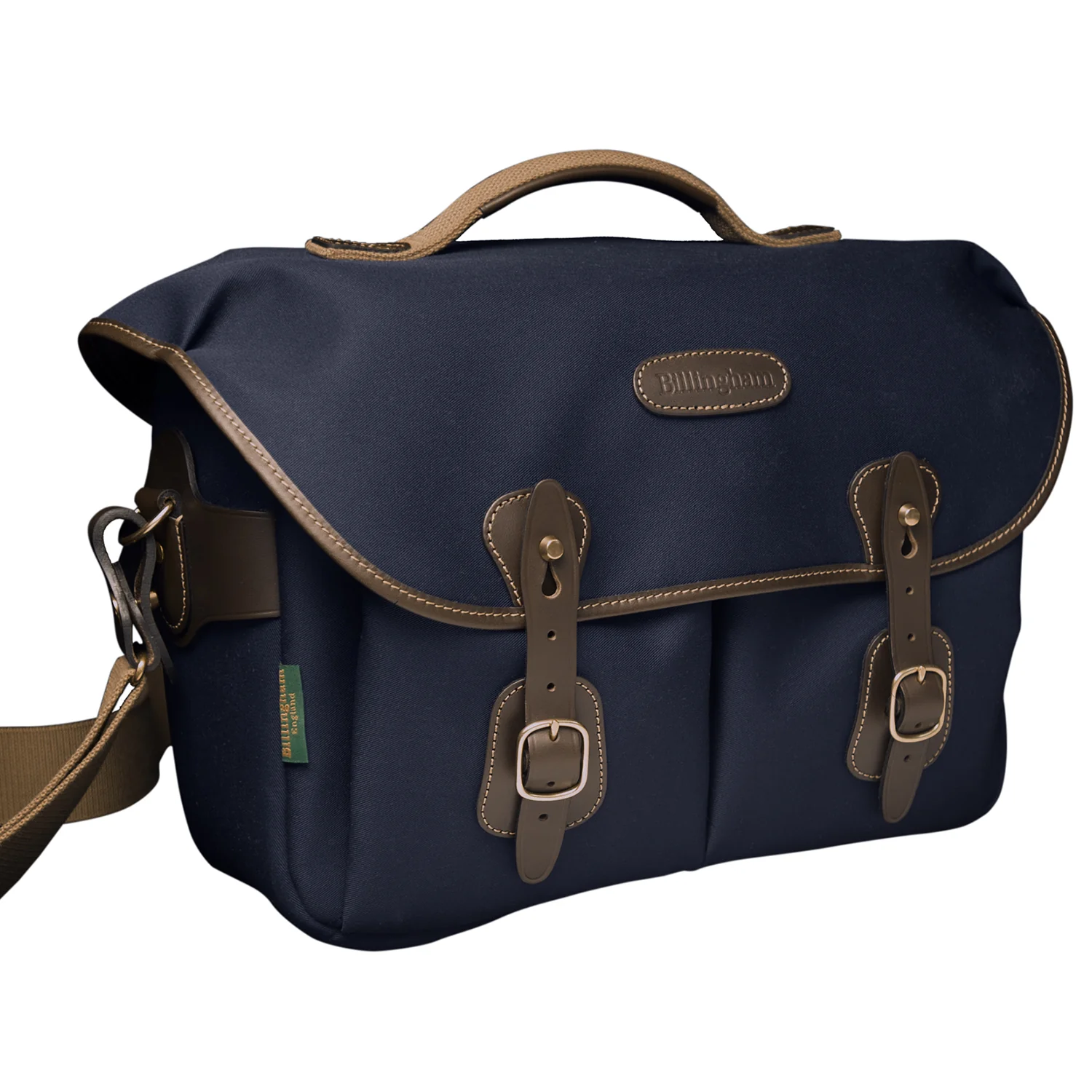 Billingham Hadley One - Navy Canvas / Chocolate Leather