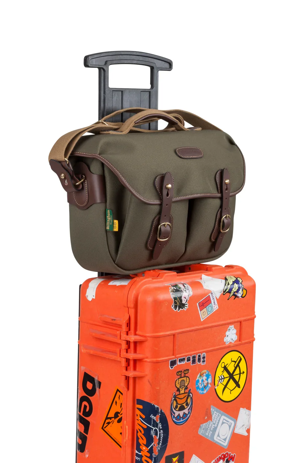 Billingham Hadley Pro 2020 Sage Fibrenyte / Chocolate Leather - Image 6