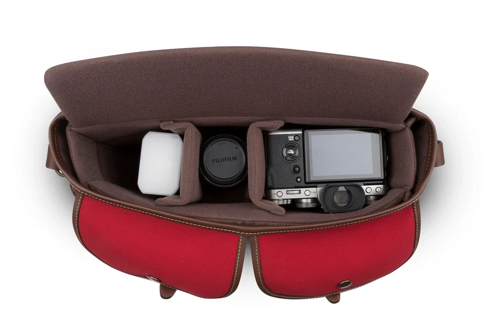 Billingham Hadley Pro 2020 Burgundy Canvas / Chocolate Leather - Image 4