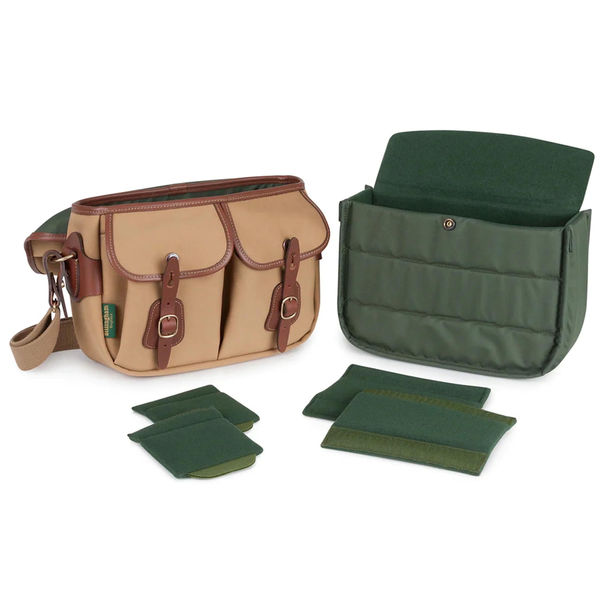 Billingham Hadley Small Pro Sage Fibrenyte / Chocolate Leather - Image 2