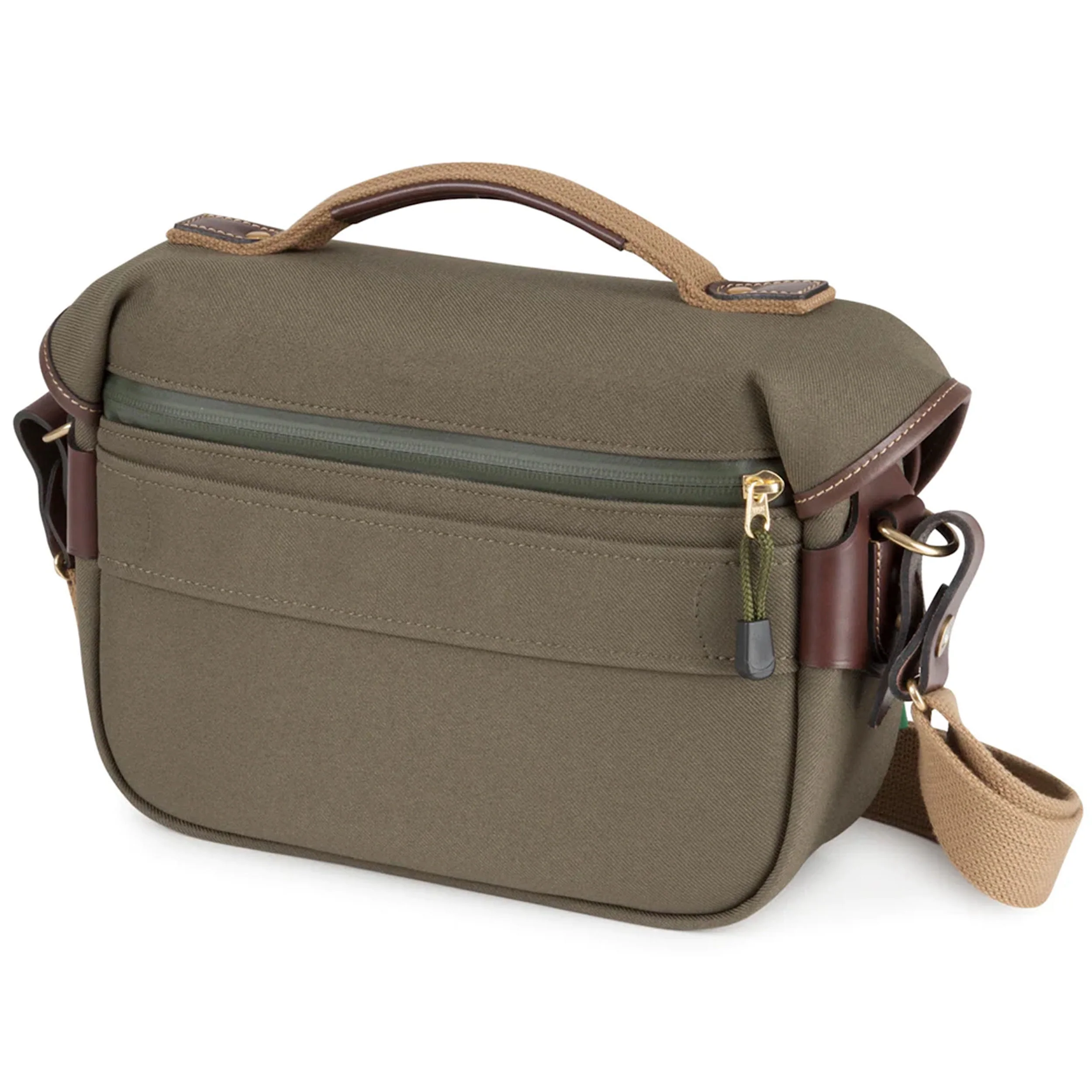Billingham Hadley Small Pro Sage Fibrenyte / Chocolate Leather - Image 6
