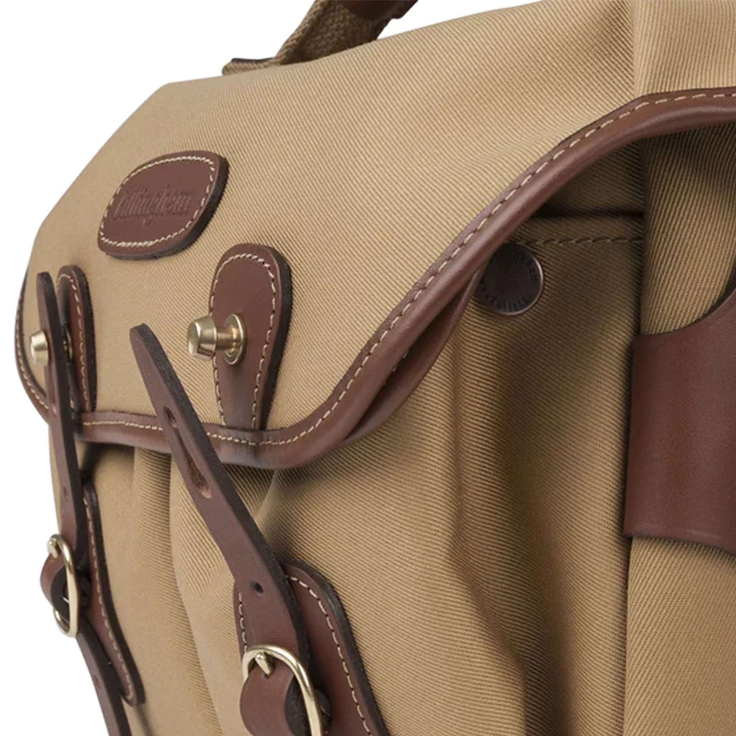 Billingham Hadley Small Pro Sage Fibrenyte / Chocolate Leather - Image 3