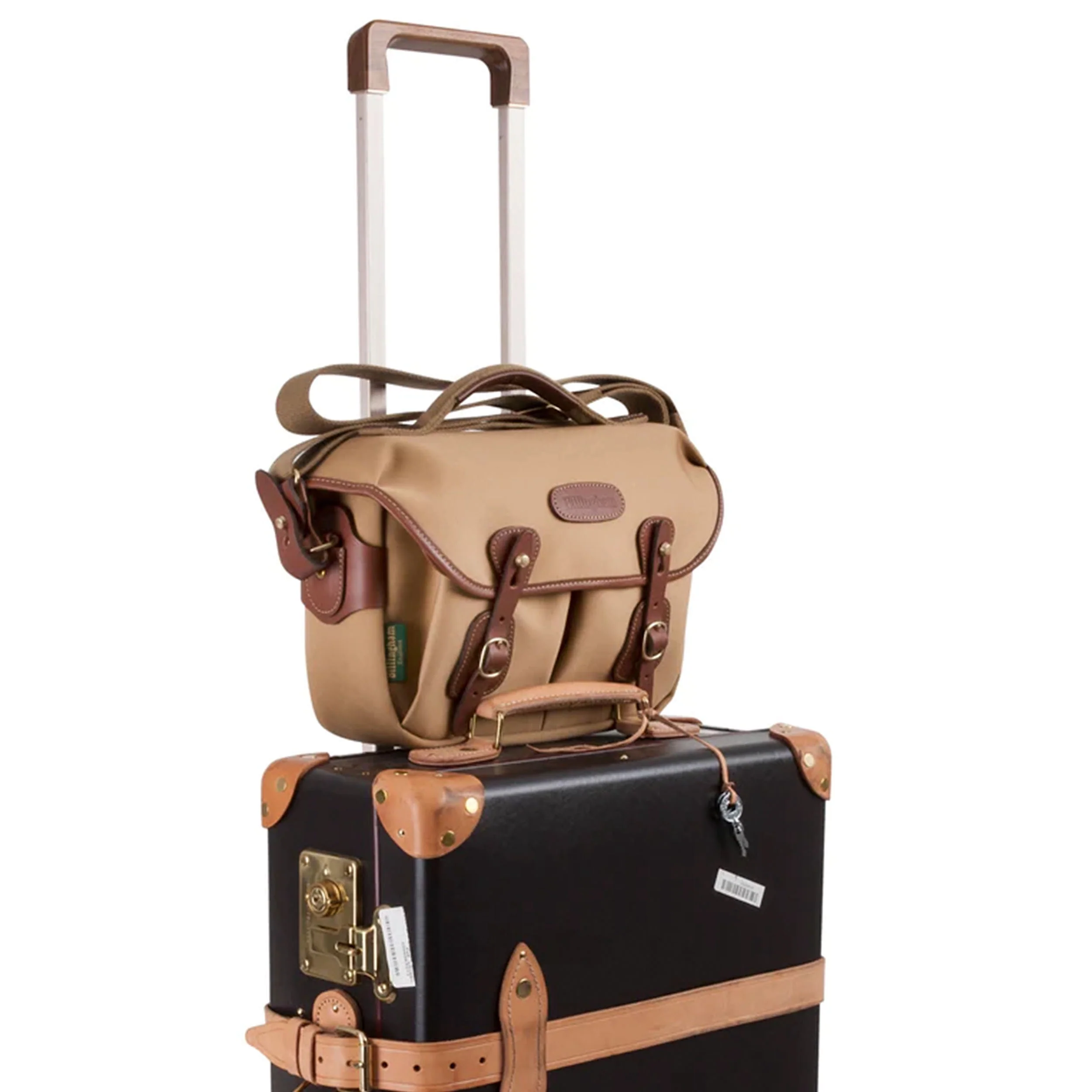 Billingham Hadley Small Pro Sage Fibrenyte / Chocolate Leather - Image 8