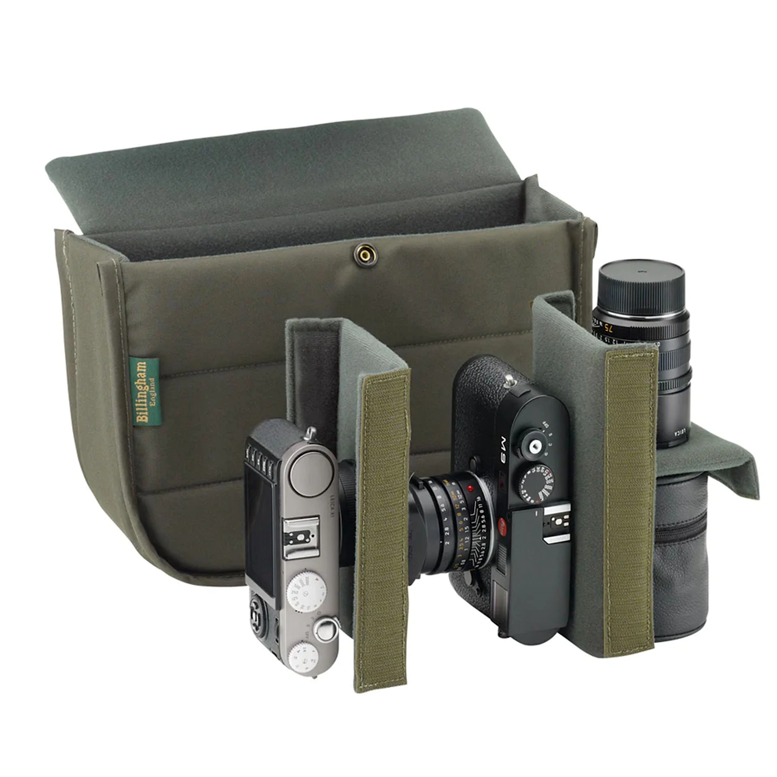 Billingham Hadley Small Pro Sage Fibrenyte / Chocolate Leather - Image 10