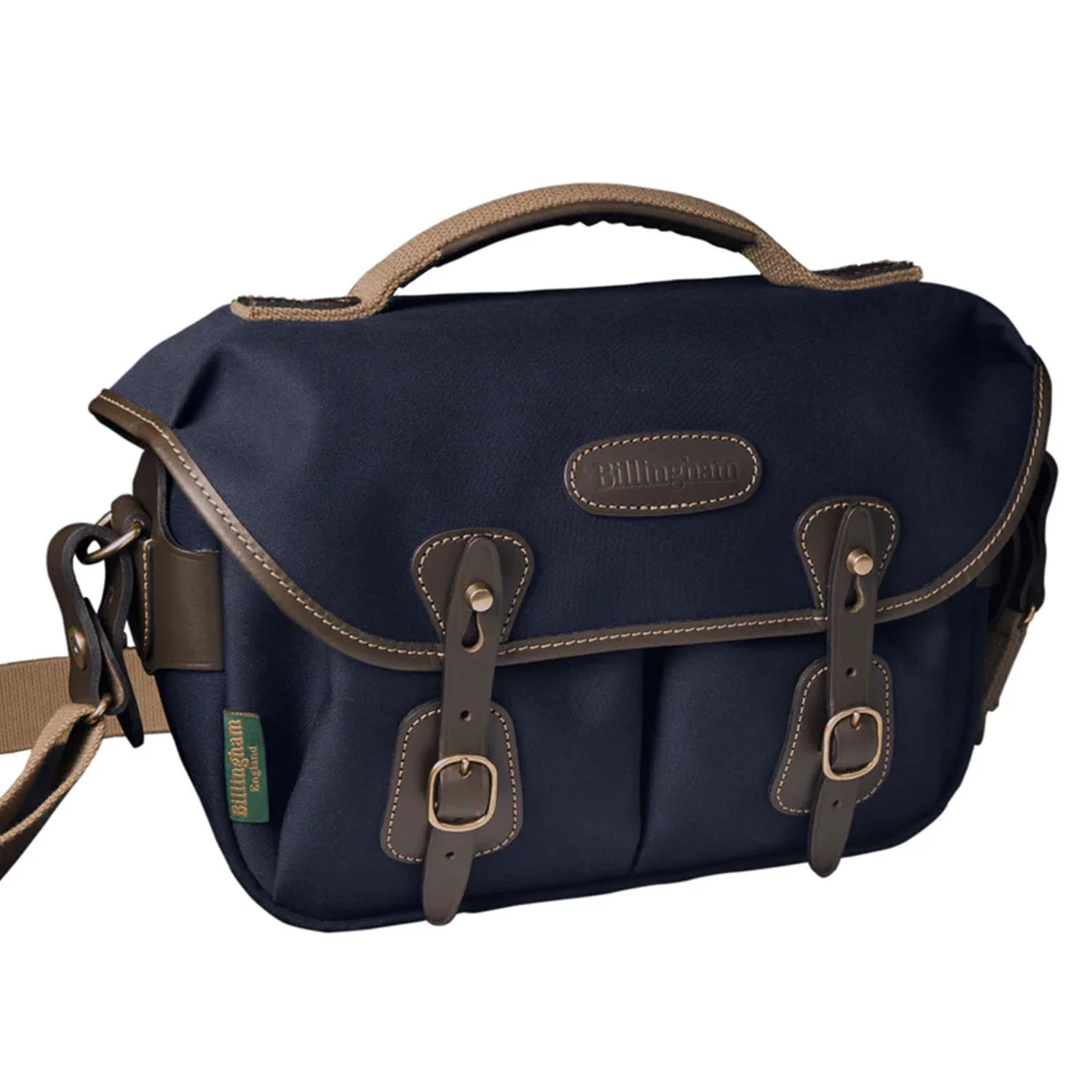 Billingham Hadley Small Pro Navy Canvas / Chocolate Leather