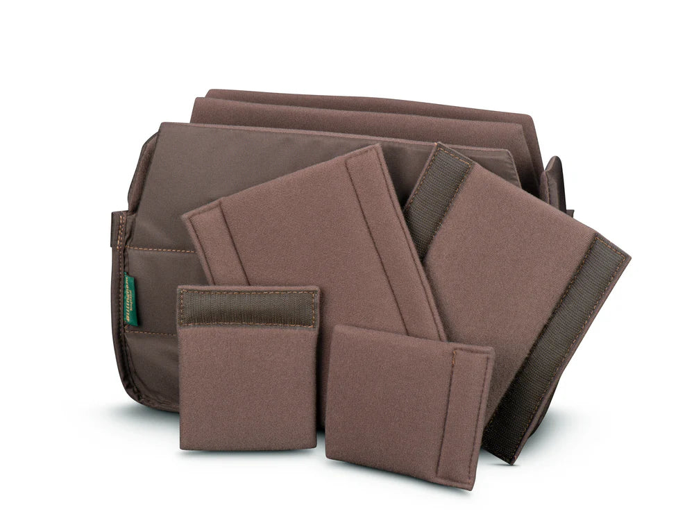 Billingham Mini Eventer - Navy Canvas / Chocolate Leather - Image 3