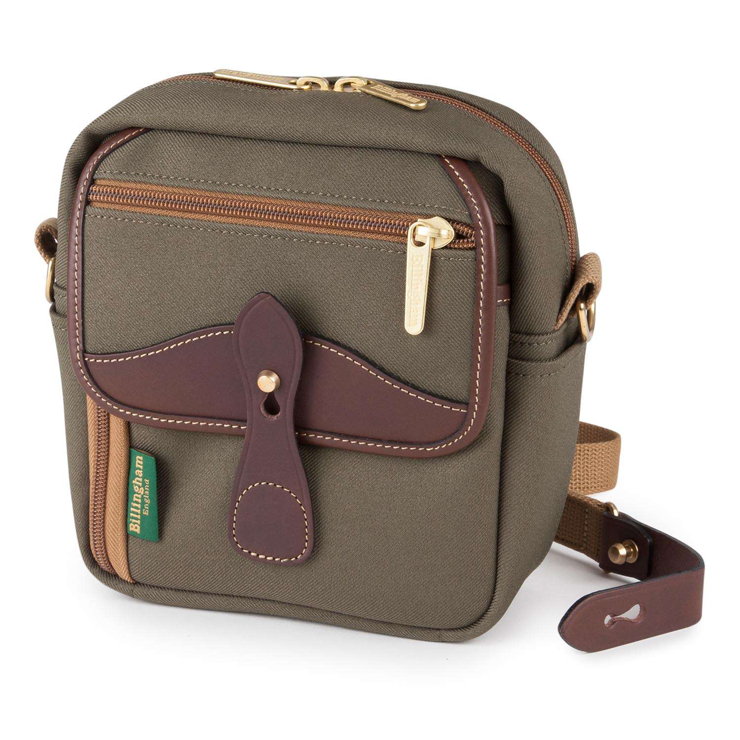 Billingham Pola Stowaway - Sage Fibrenyte/ Chocolate Leather