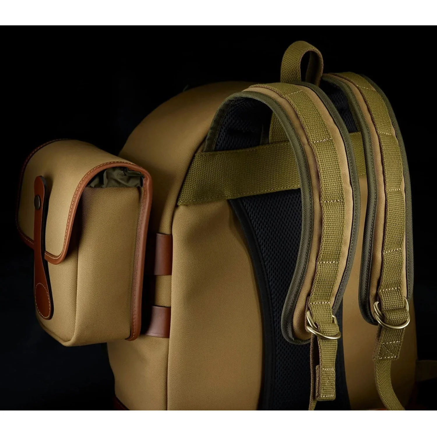 Billingham Rucksack 25 Black Canvas / Tan Leather - Image 11