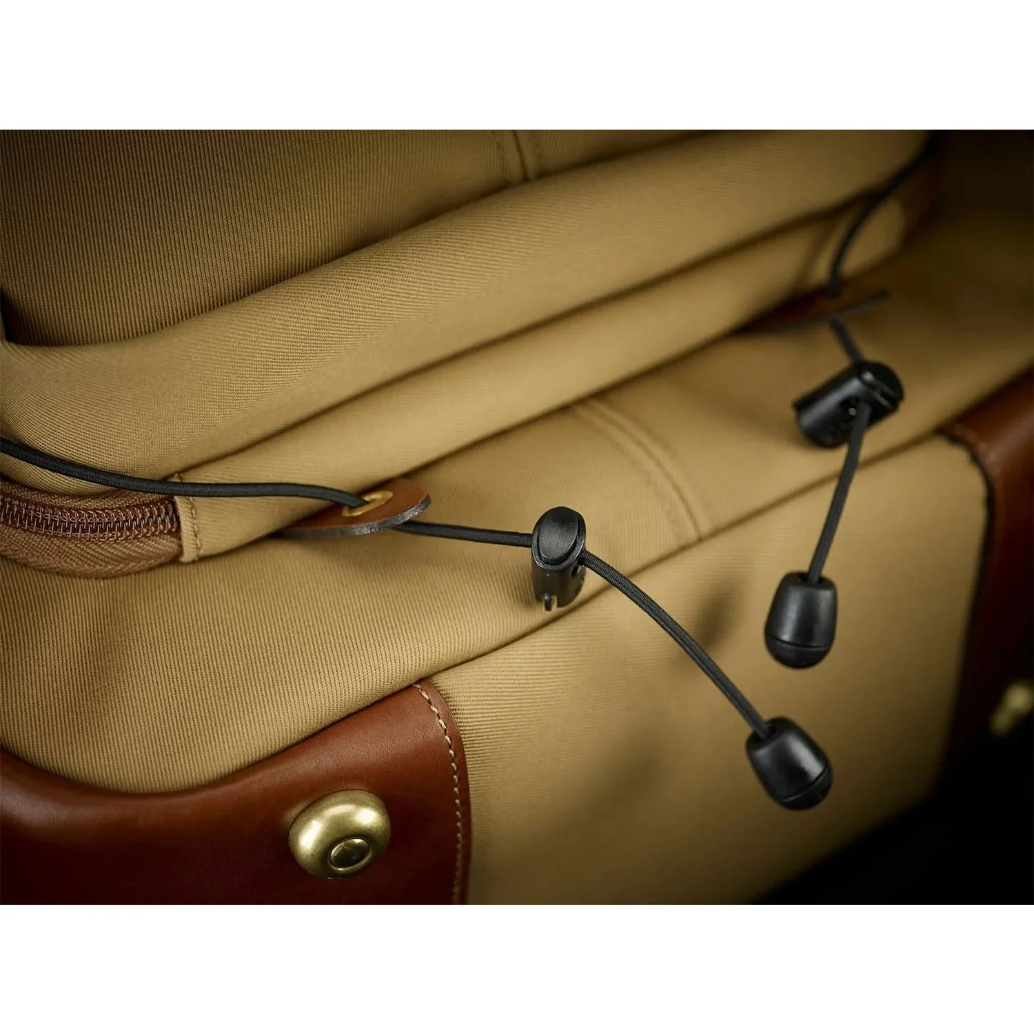Billingham Rucksack 25 Black Canvas / Tan Leather - Image 9