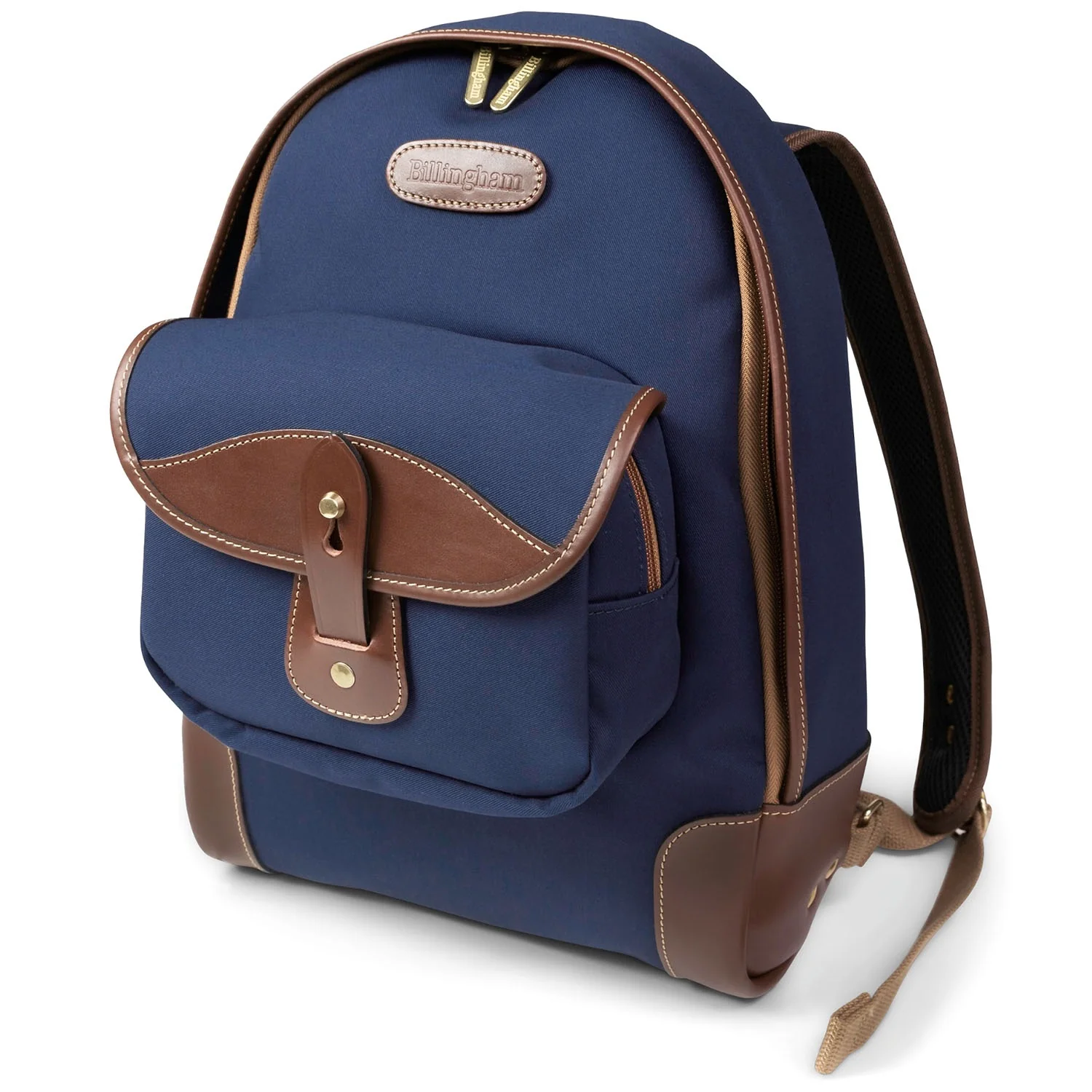 Billingham Rucksack 35 Navy Canvas / Chocolate Leather