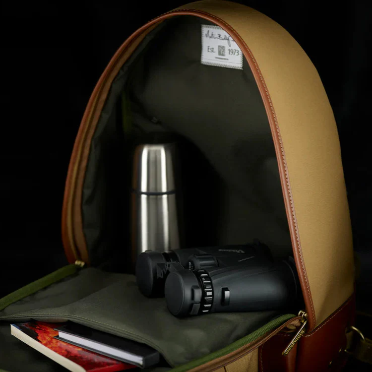 Billingham Rucksack 35 Black Canvas / Tan Leather - Image 3
