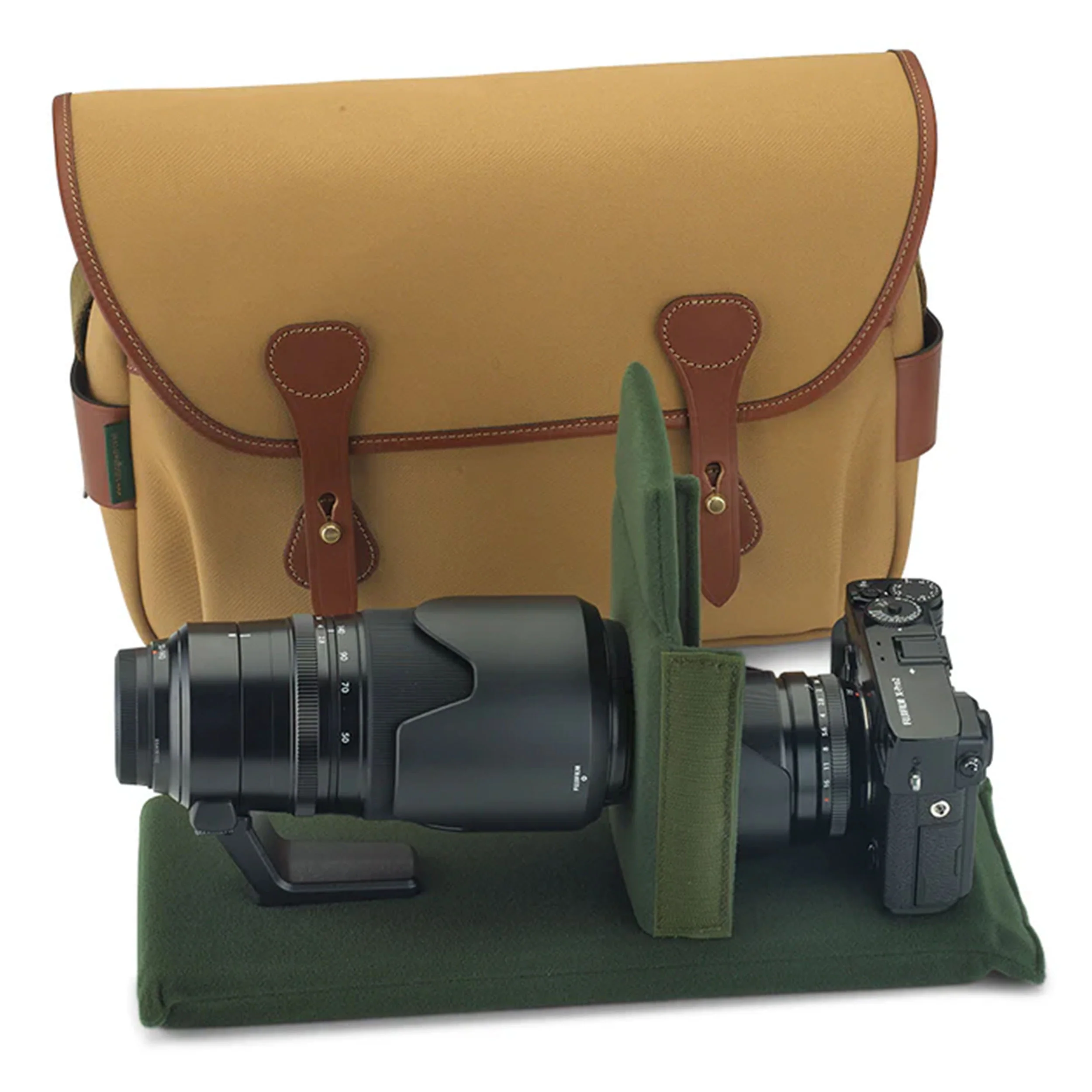 Billingham S4 Burgundy Canvas / Chocolate Leather - Image 5