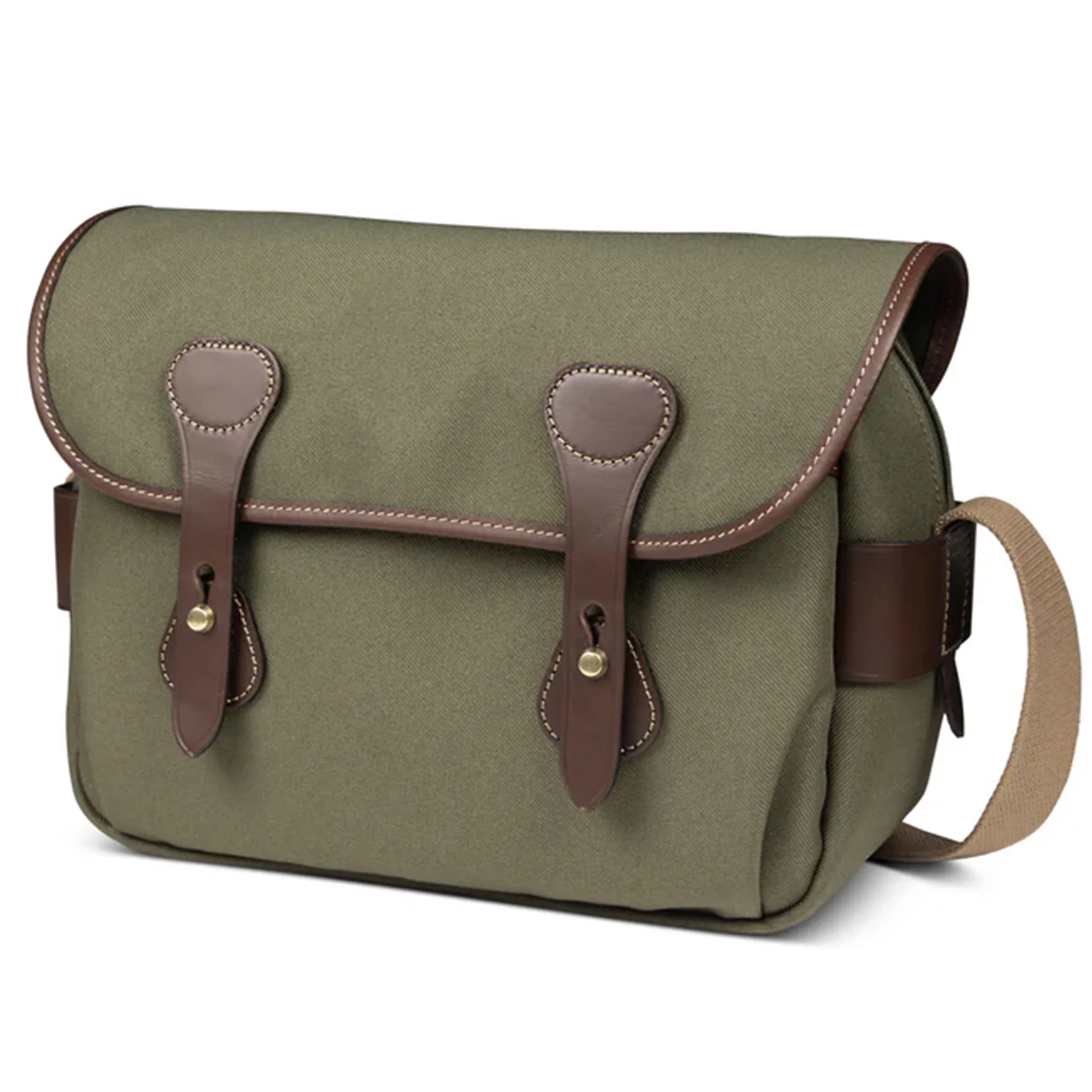 Billingham SL2 Camera Bag - Sage Fibrenyte / Chocolate Leather