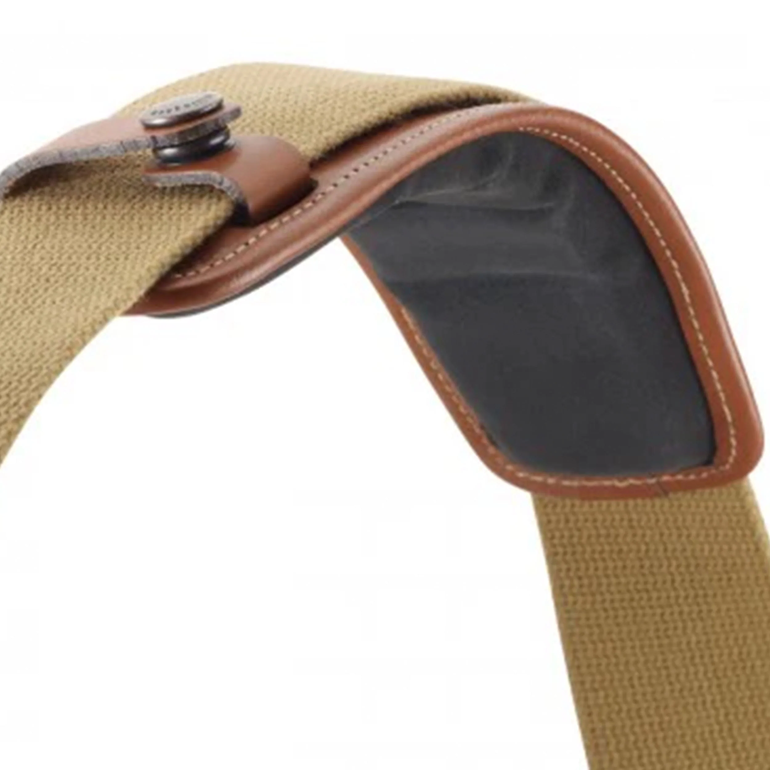 Billingham SP-50 Shoulder Pad - Tan Leather / Antique Studs - Image 4