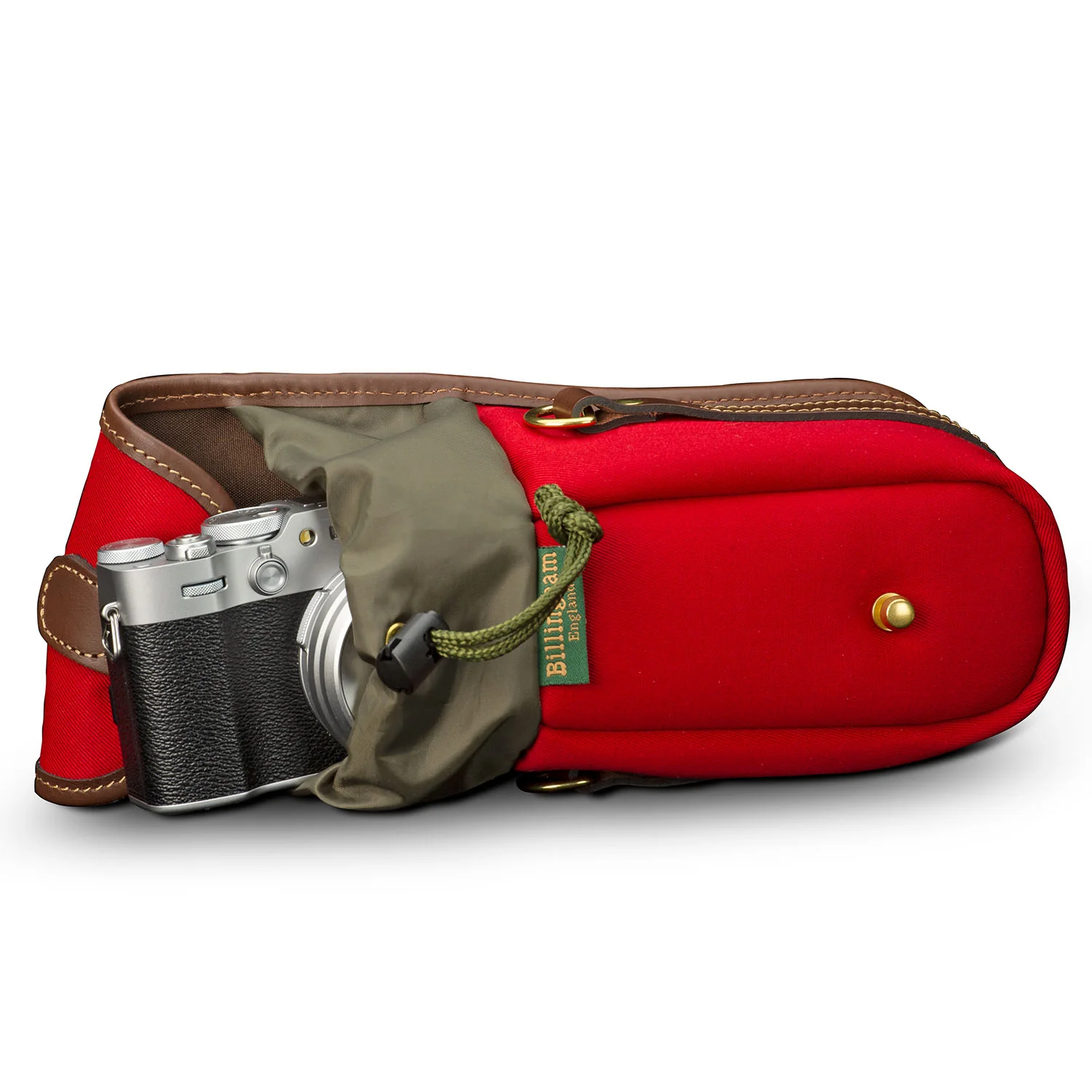 Billingham TEN-16 Burgundy Canvas/Chocolate - Image 7