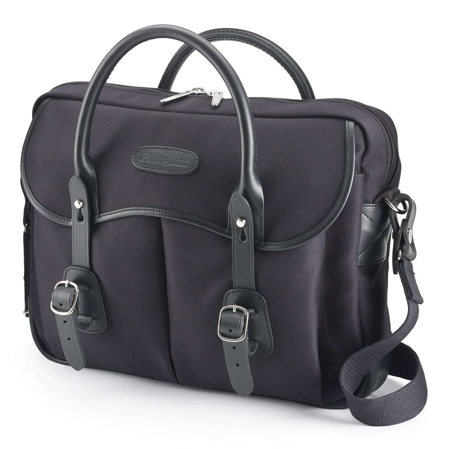 Billingham Thomas Brief Case - Black Fibrenyte / Black Leather