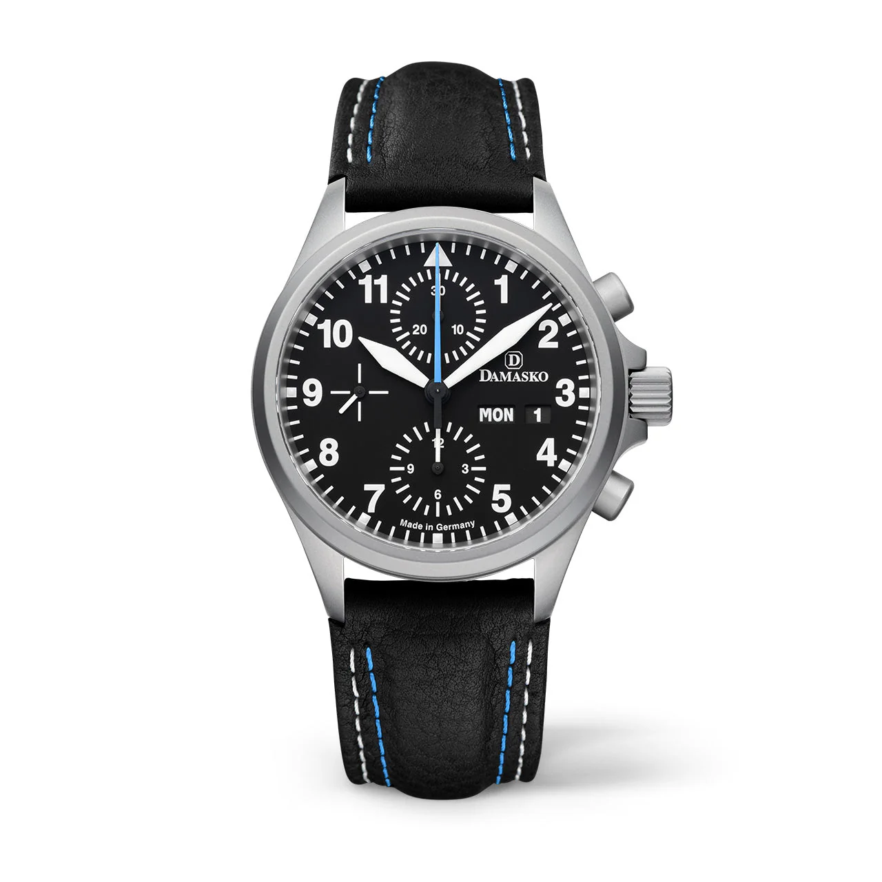 Damasko DC58 - Matte - Leather Strap w/ Double Stiching Pin Buckle - Image 2