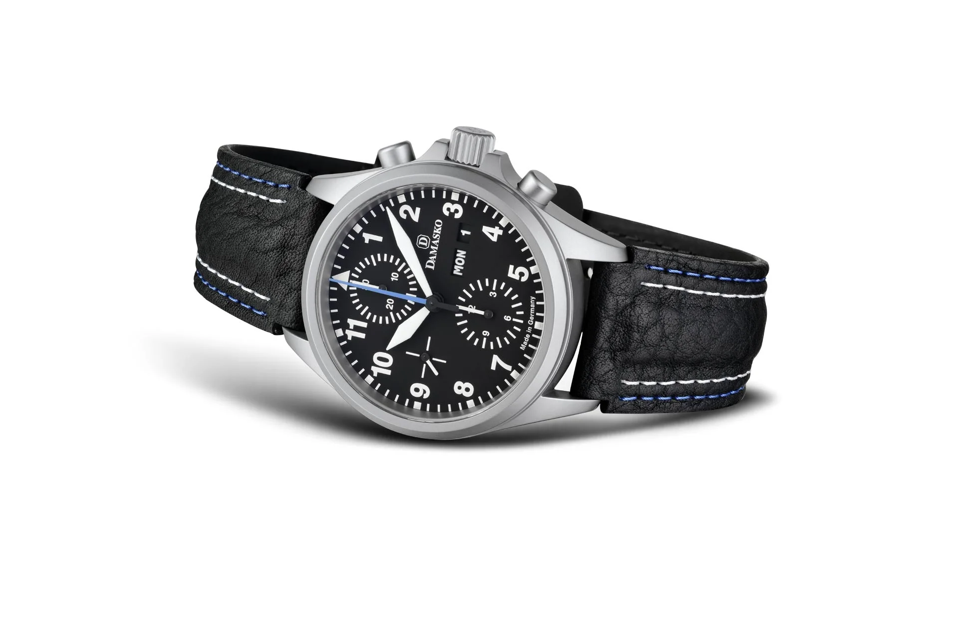 Damasko DC58 - Matte - Leather Strap w/ Double Stiching Pin Buckle - Image 4