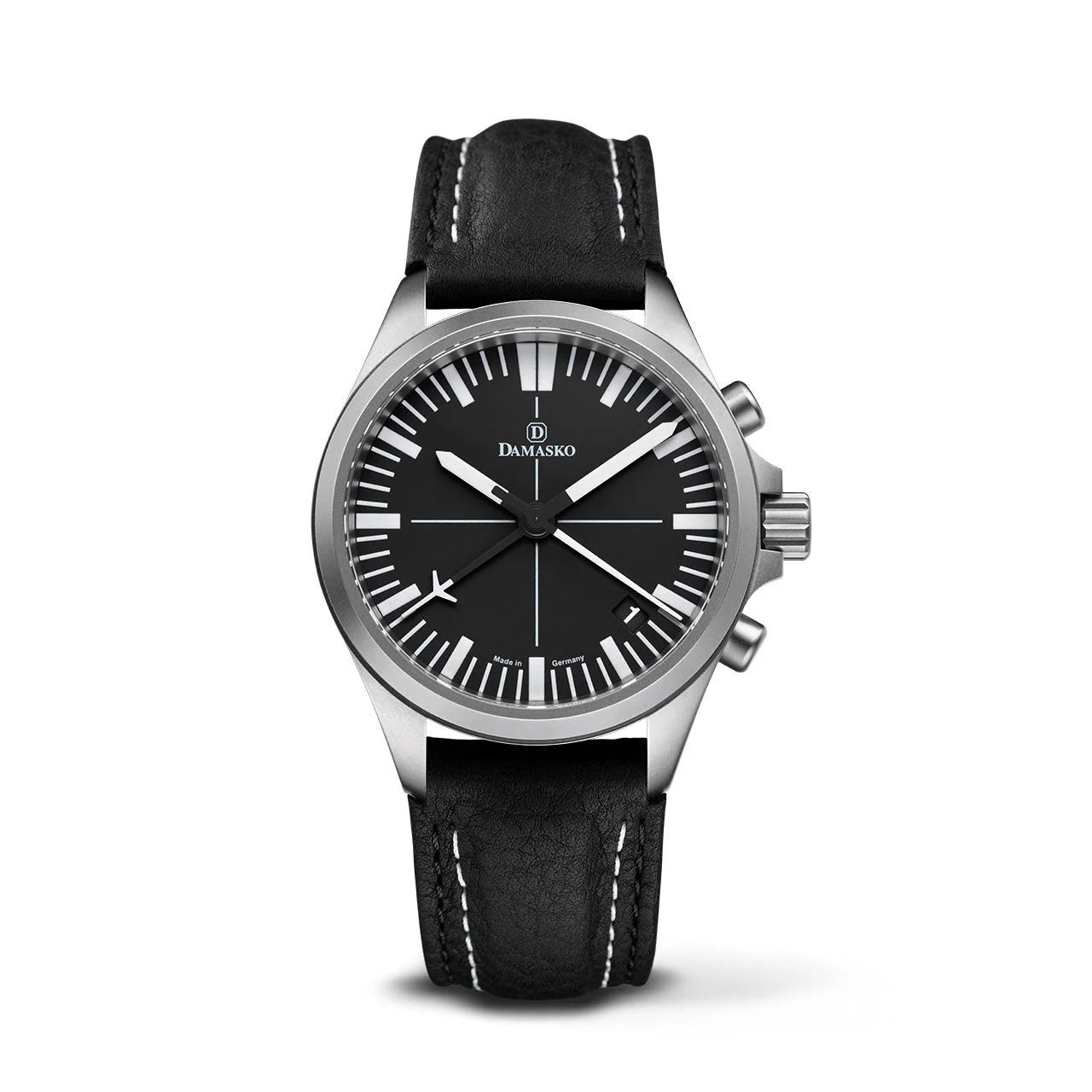 Damasko DC72 - Matte - Leather Strap w/ Double Stiching Pin Buckle