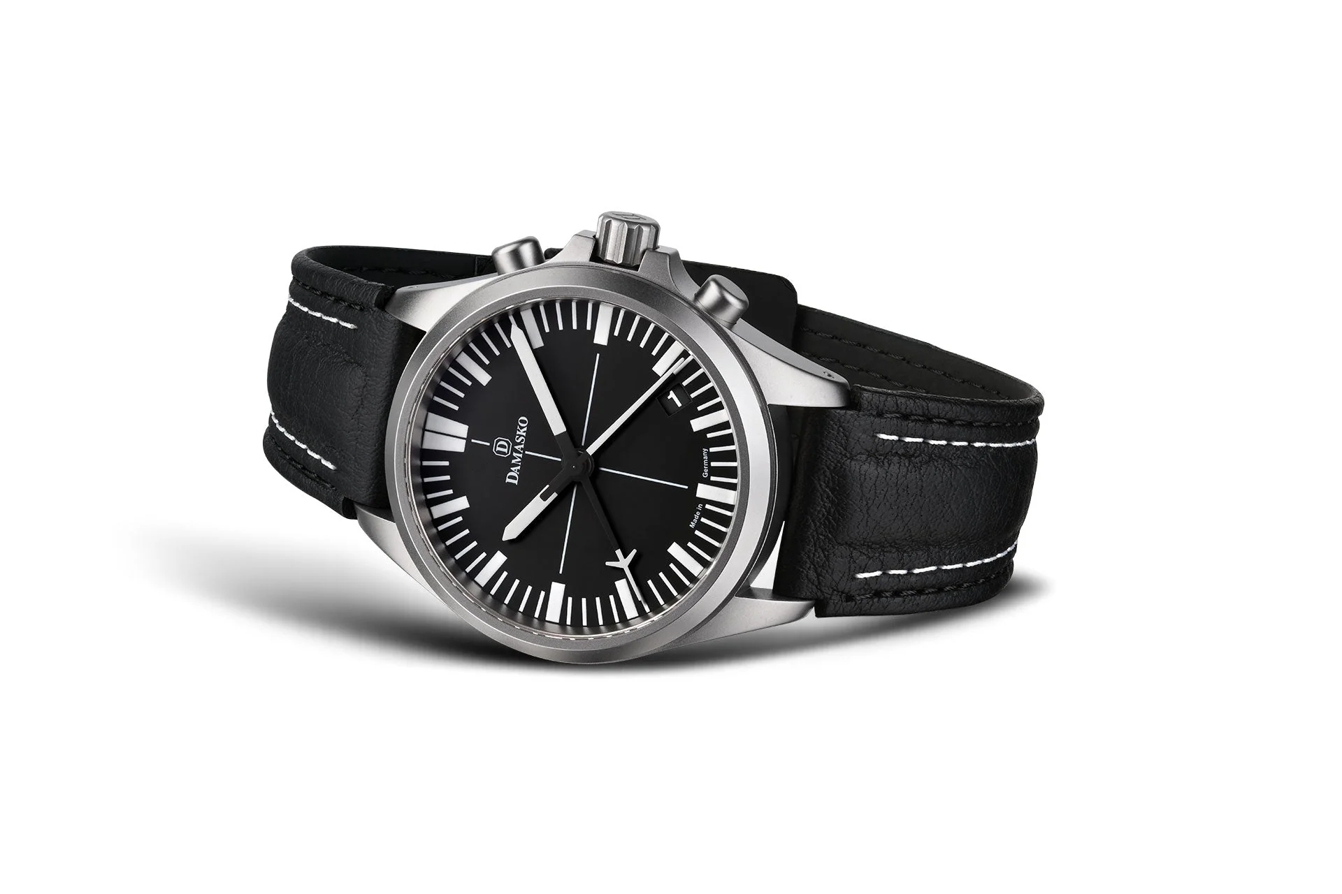 Damasko DC72 - Matte - Leather Strap w/ Double Stiching Pin Buckle - Image 2