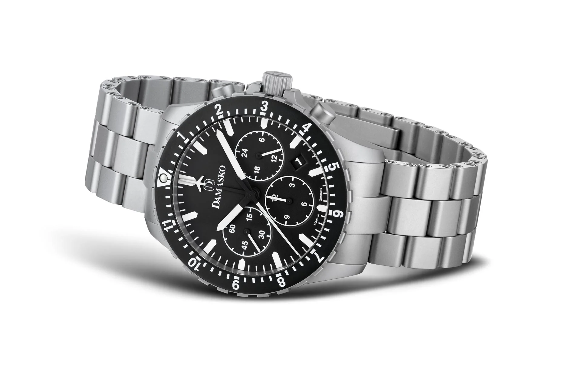 Damasko DC86 - White - Matte - Steel Bracelet w/ Manufactory 10mm Adjustable Clasp - Image 2