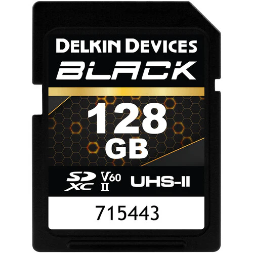 Delkin 128GB SD UHS-II Black V60