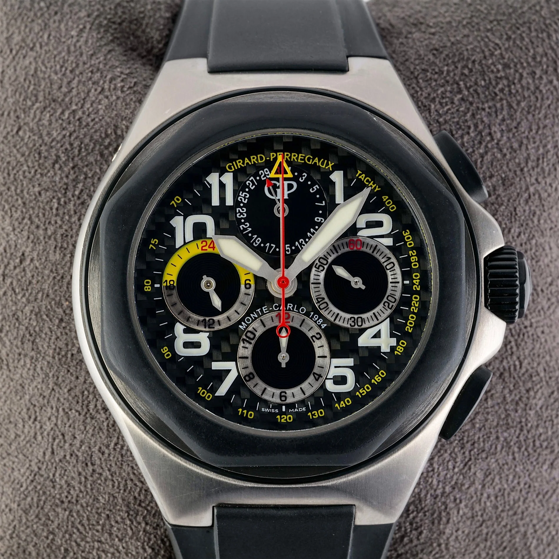 Girard-Perregaux Laureato Rallye Monte Carlo Chronograph, Ref 80178, Boxed  84/500 - Image 2