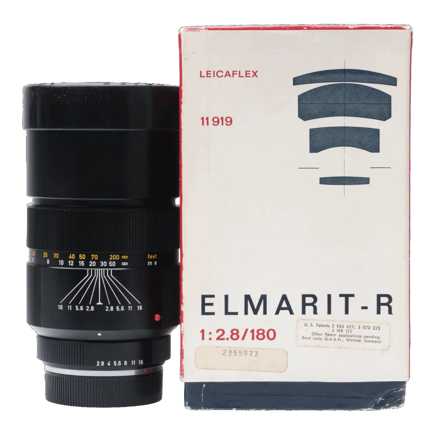 Leica 180mm f2.8 Elmarit-R, Boxed 2355973 - Image 7