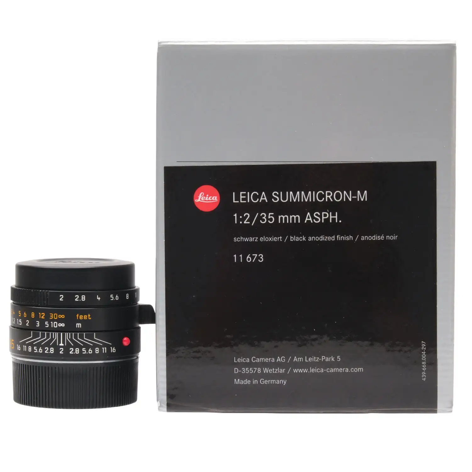 Leica 35mm f2 Summicron-M Asph II, Boxed 4784572 - Image 8