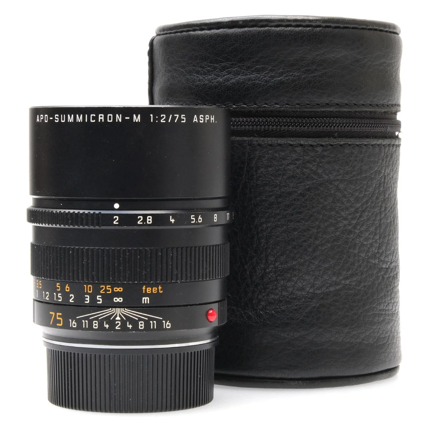 Leica 75mm f2 APO-Summicron-M Asph, Black, Case 4044521 - Image 8