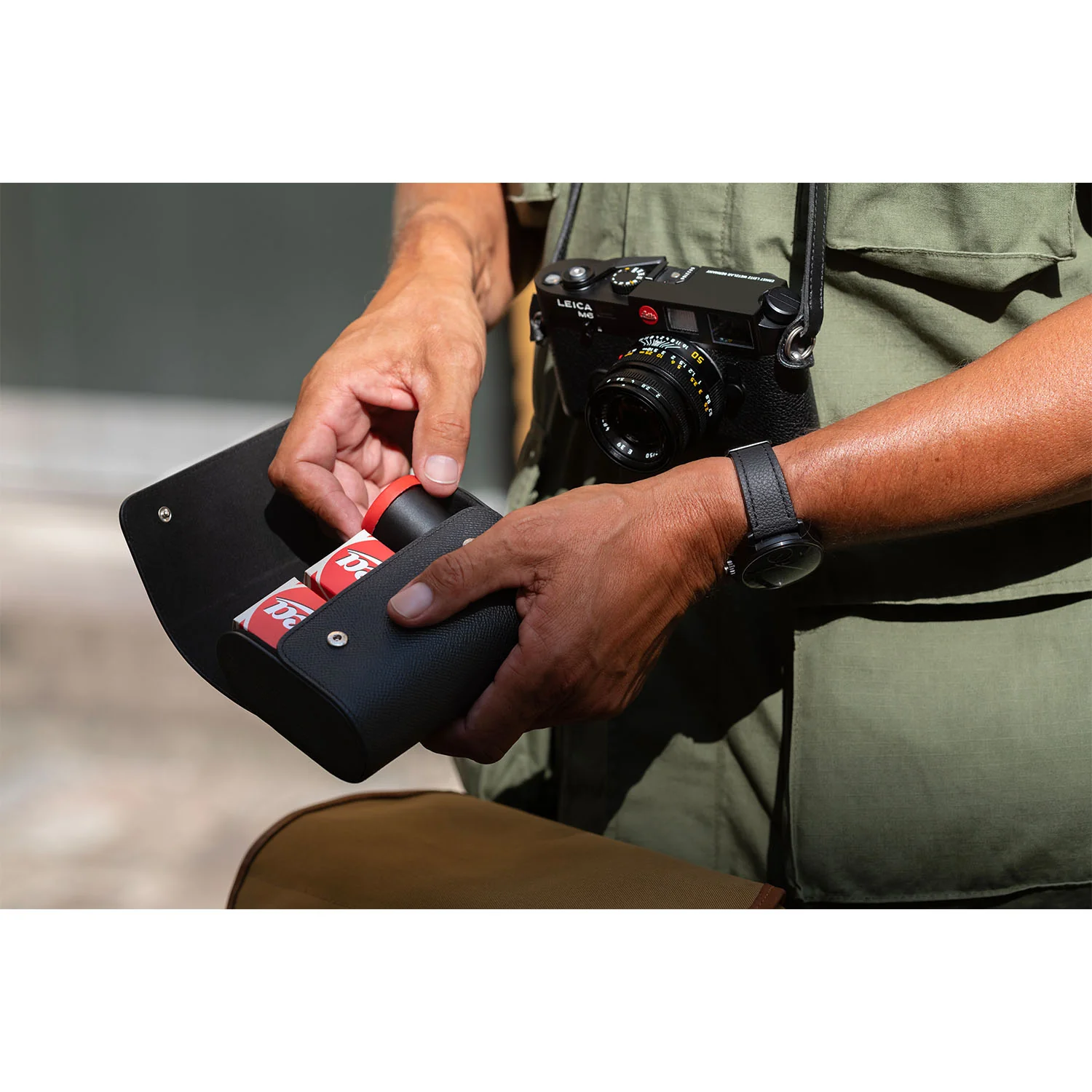Leica Film Roll Holder, leather, black - Image 5