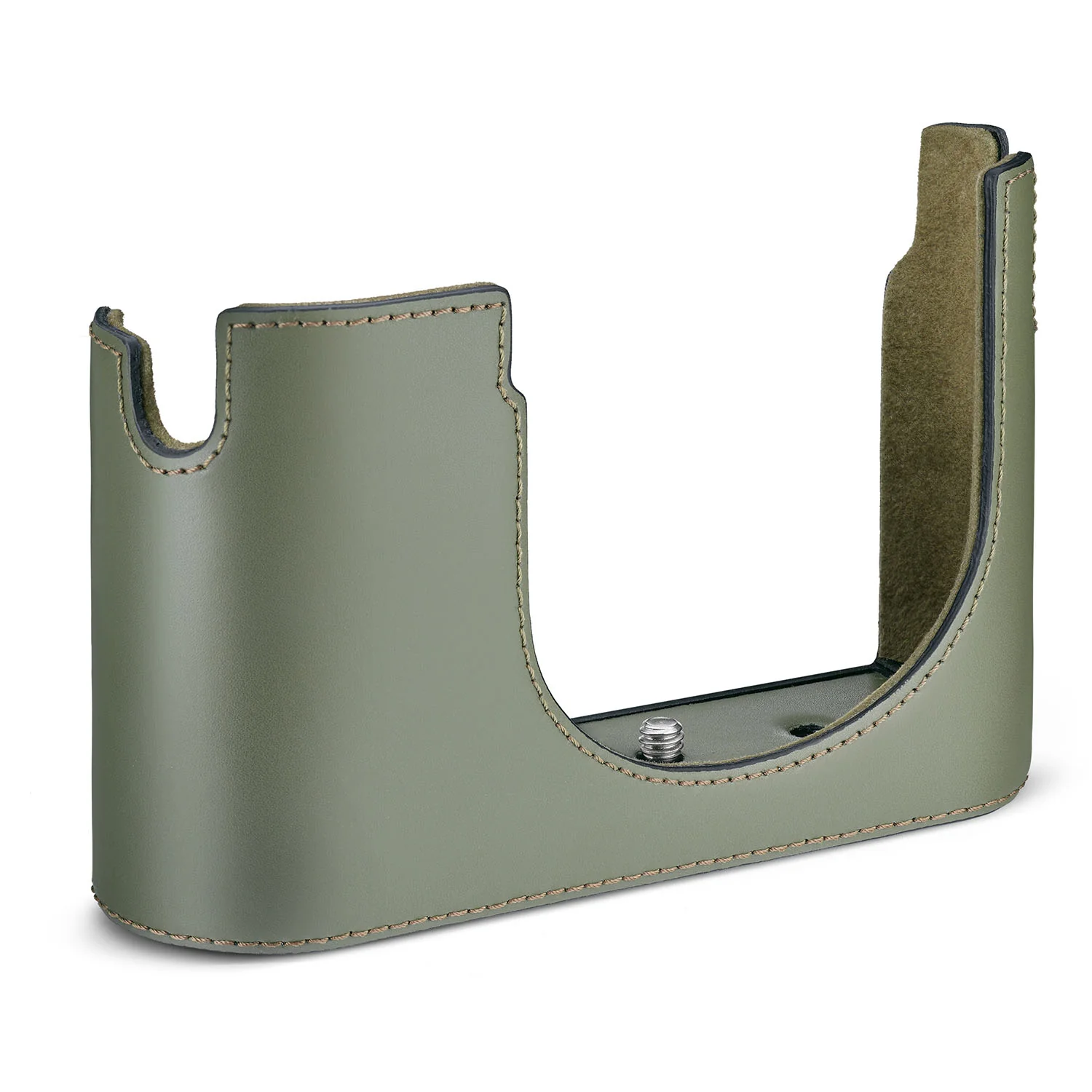Leica Q3 Leather Halfcase - Olive Green