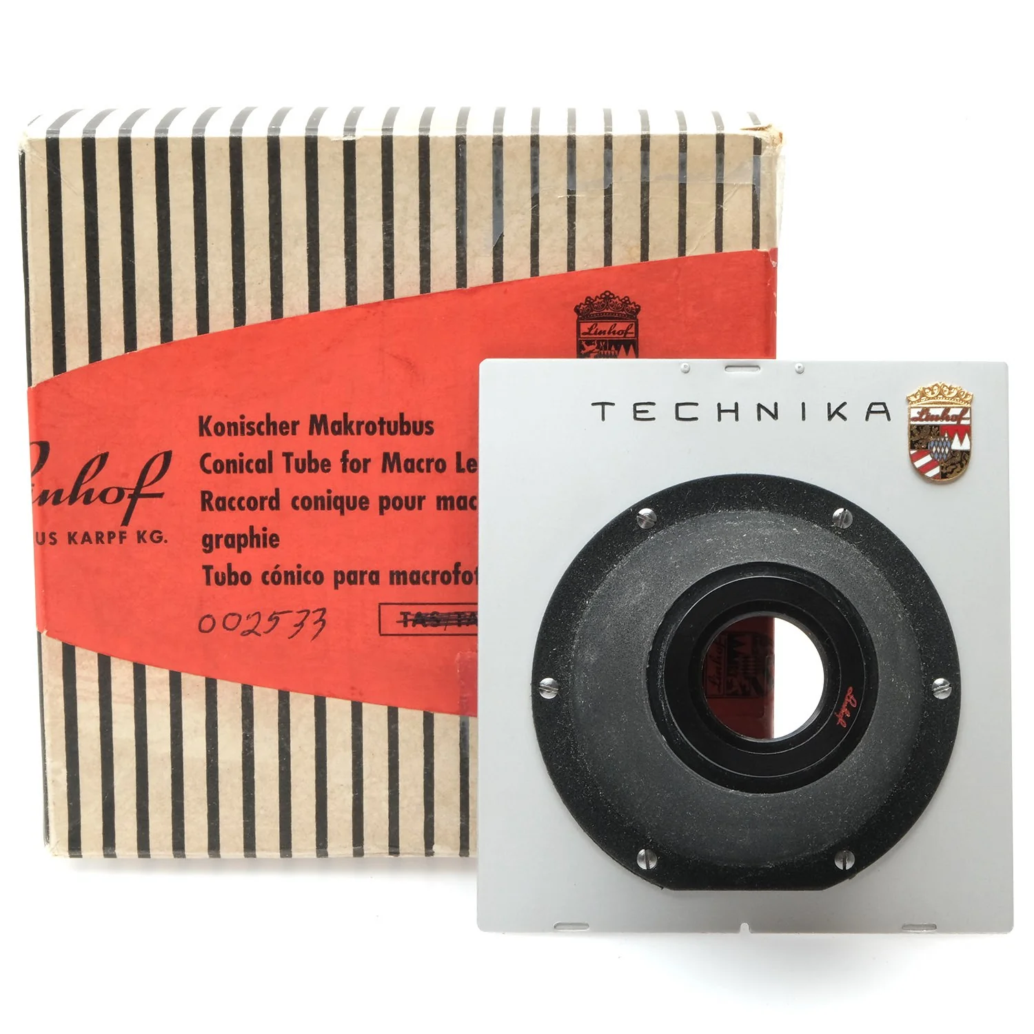 Linhof Conical Lens Board 2533, Boxed (10-) - Image 3