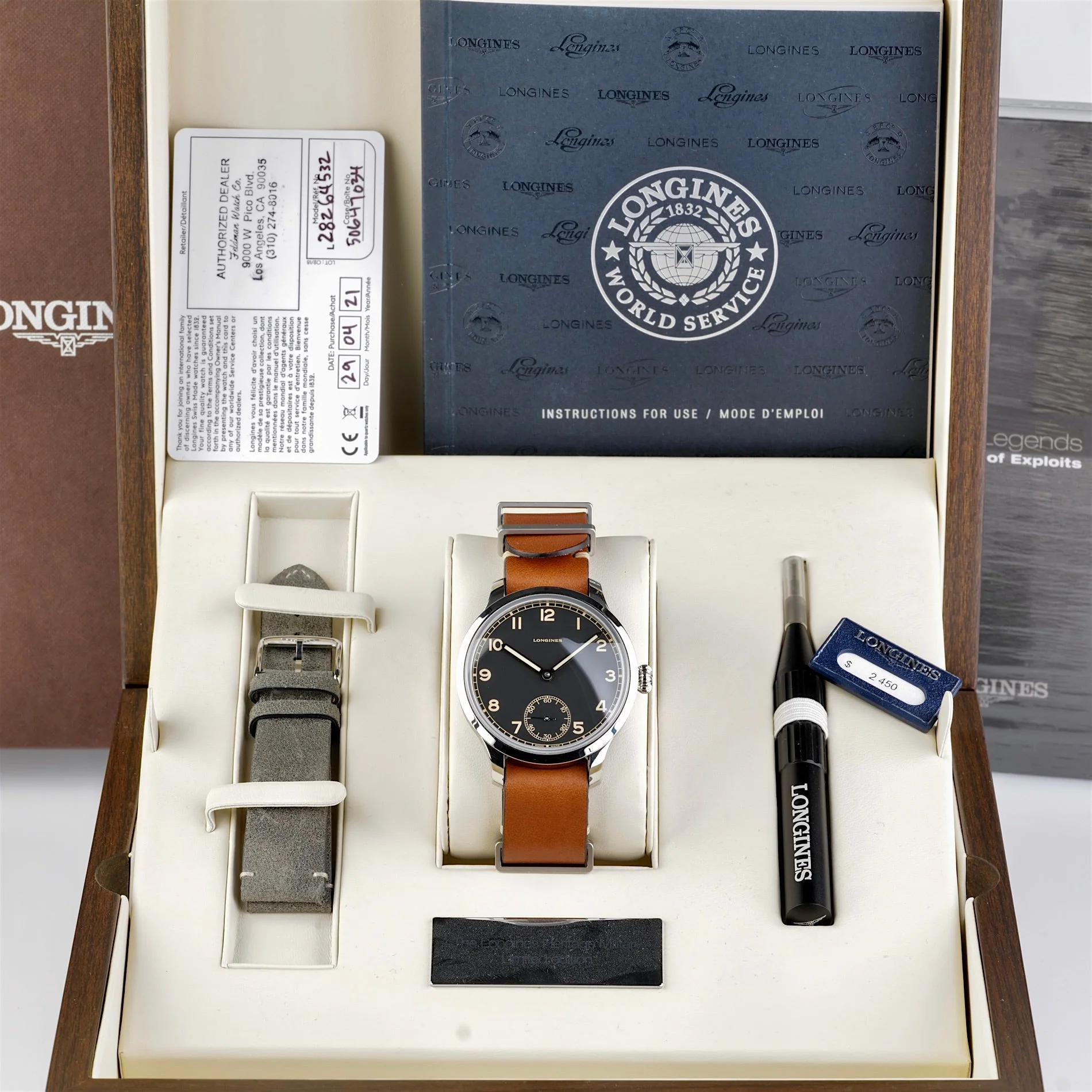 Longines Heritage Military 1938 Limited Edition L2.826.4.53.2  50647034 - Image 4