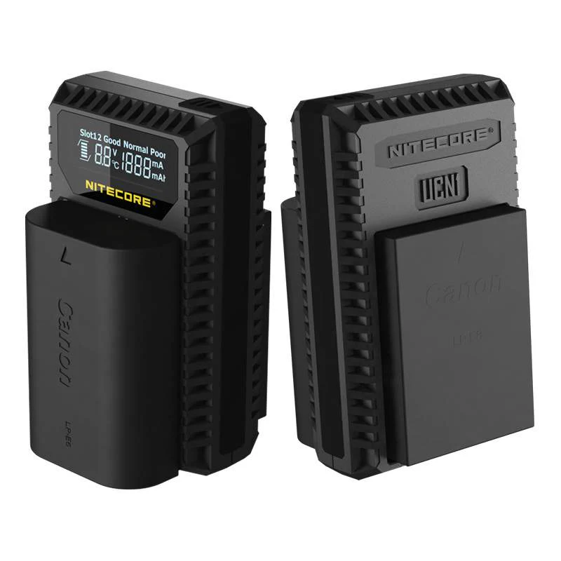 Nitecore Canon LP-E6, LP-E6N, LP-E8 Charger - Image 2