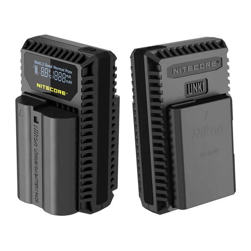 Nitecore Nikon EN-EL14, EN-EL14a, EN-EL15 Charger - Image 2