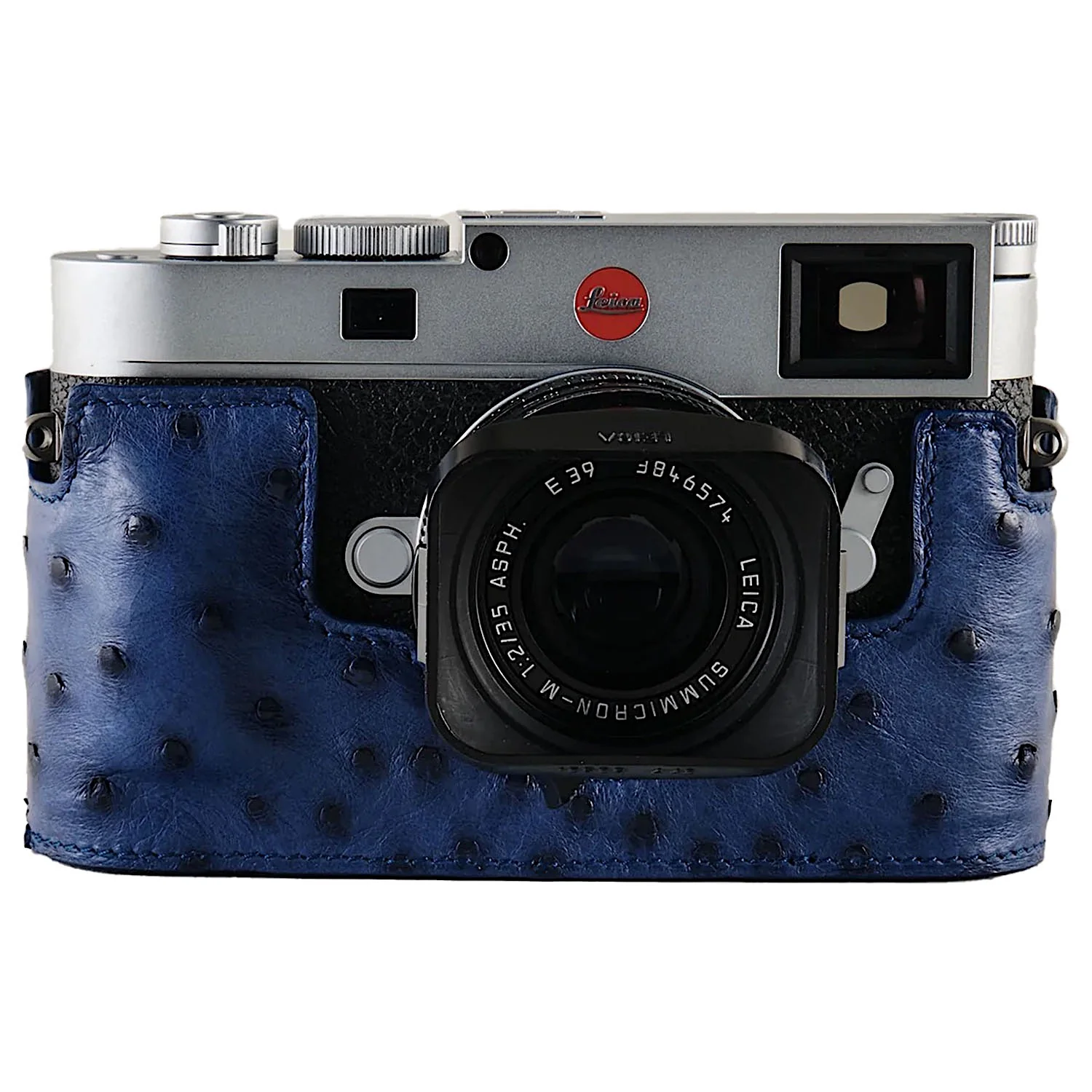 Oberwerth Blue Ostrich TagCase for Leica M11 - Image 3