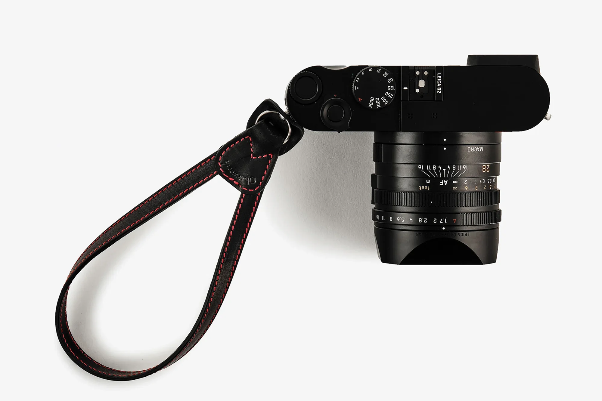 Oberwerth Lahn Hand Strap - Black w/ Red - Image 2