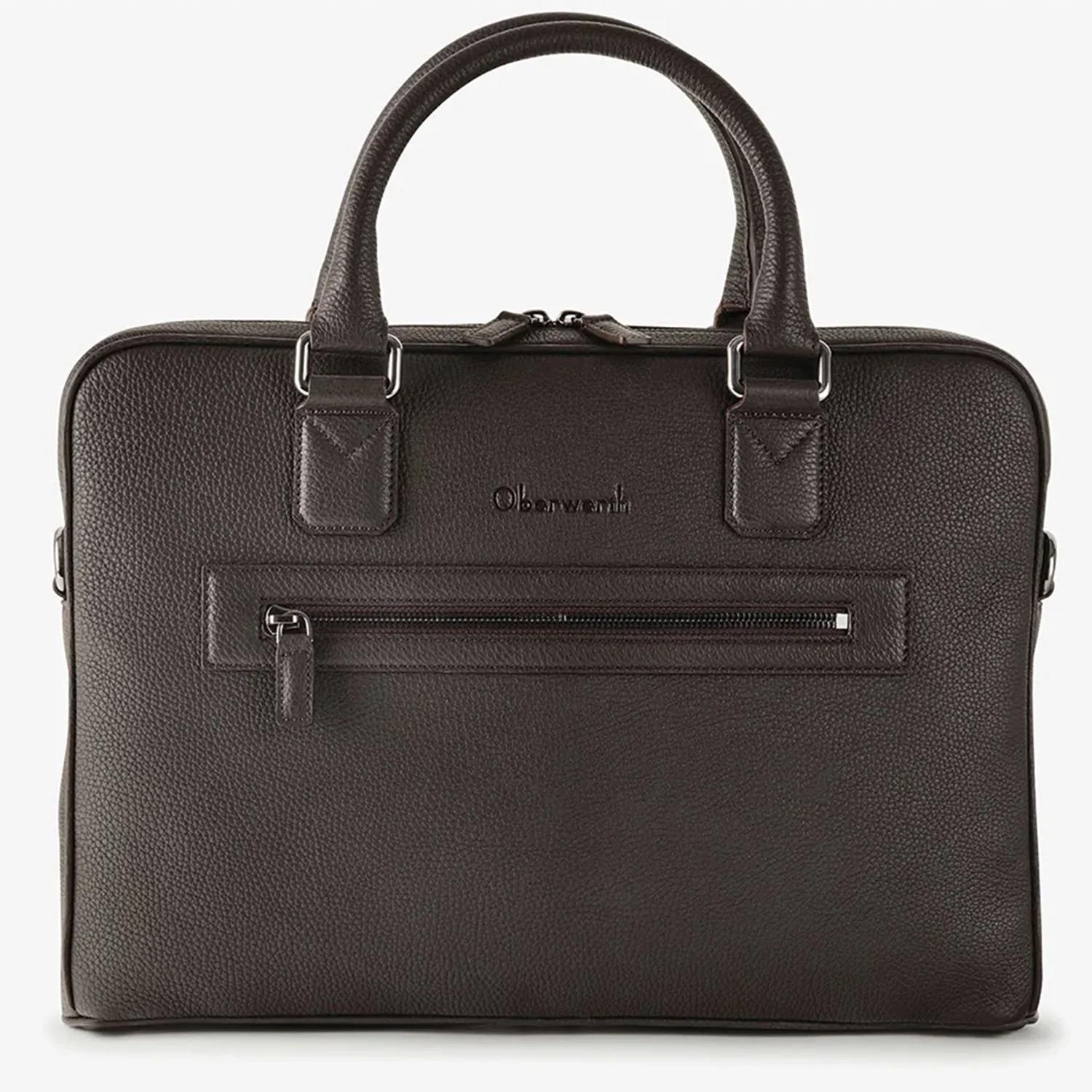 Oberwerth  Warren 1Z Casual Laptop Bag - Dark Brown - Image 2