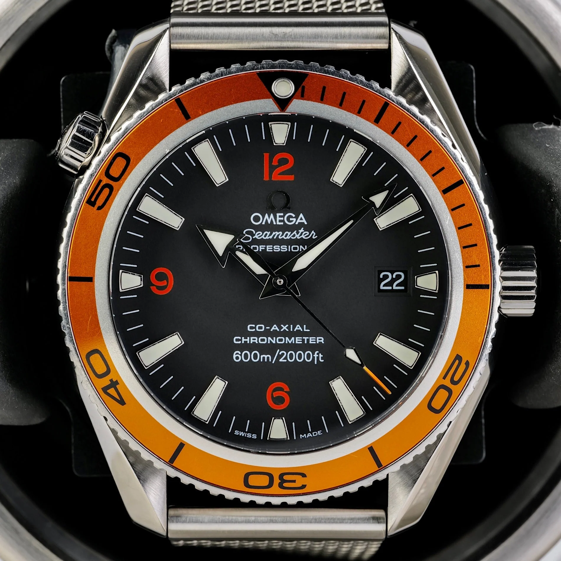 Omega Seamaster Planet Ocean Orange Co Axial 42mm Ref 2209.50  81088440