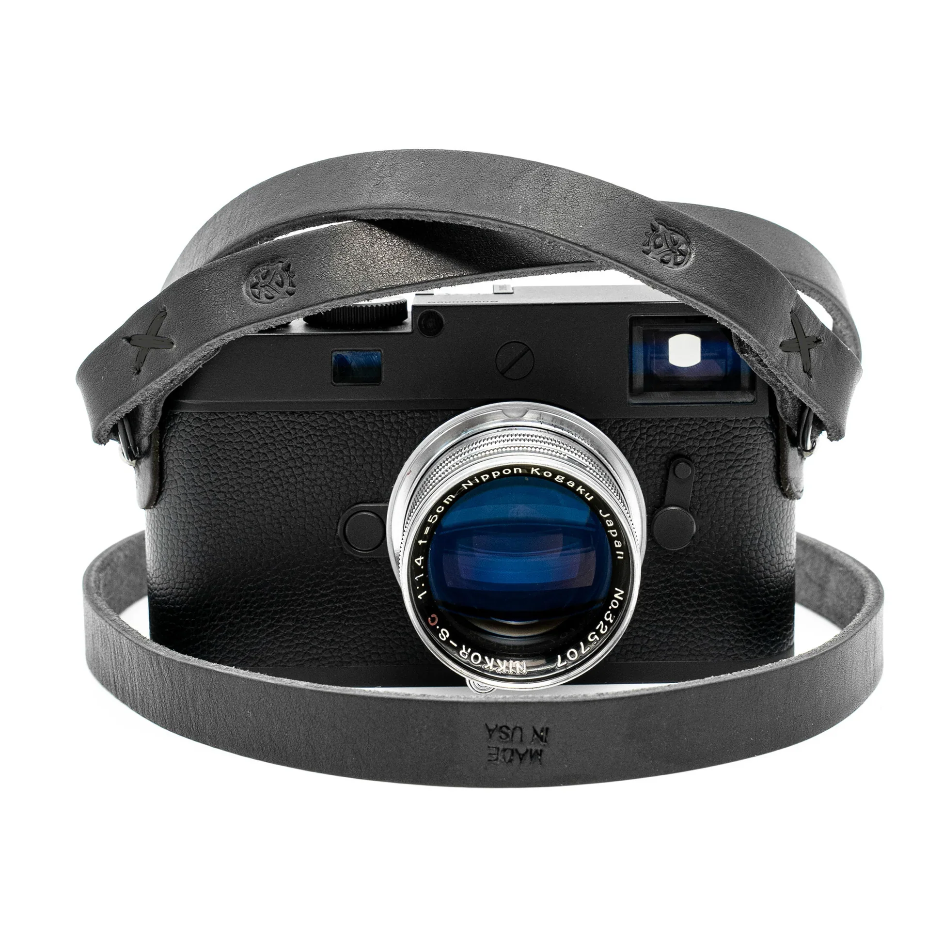 Owlkrown Raw Vintage Leather Strap - Stealth 45" - Image 2